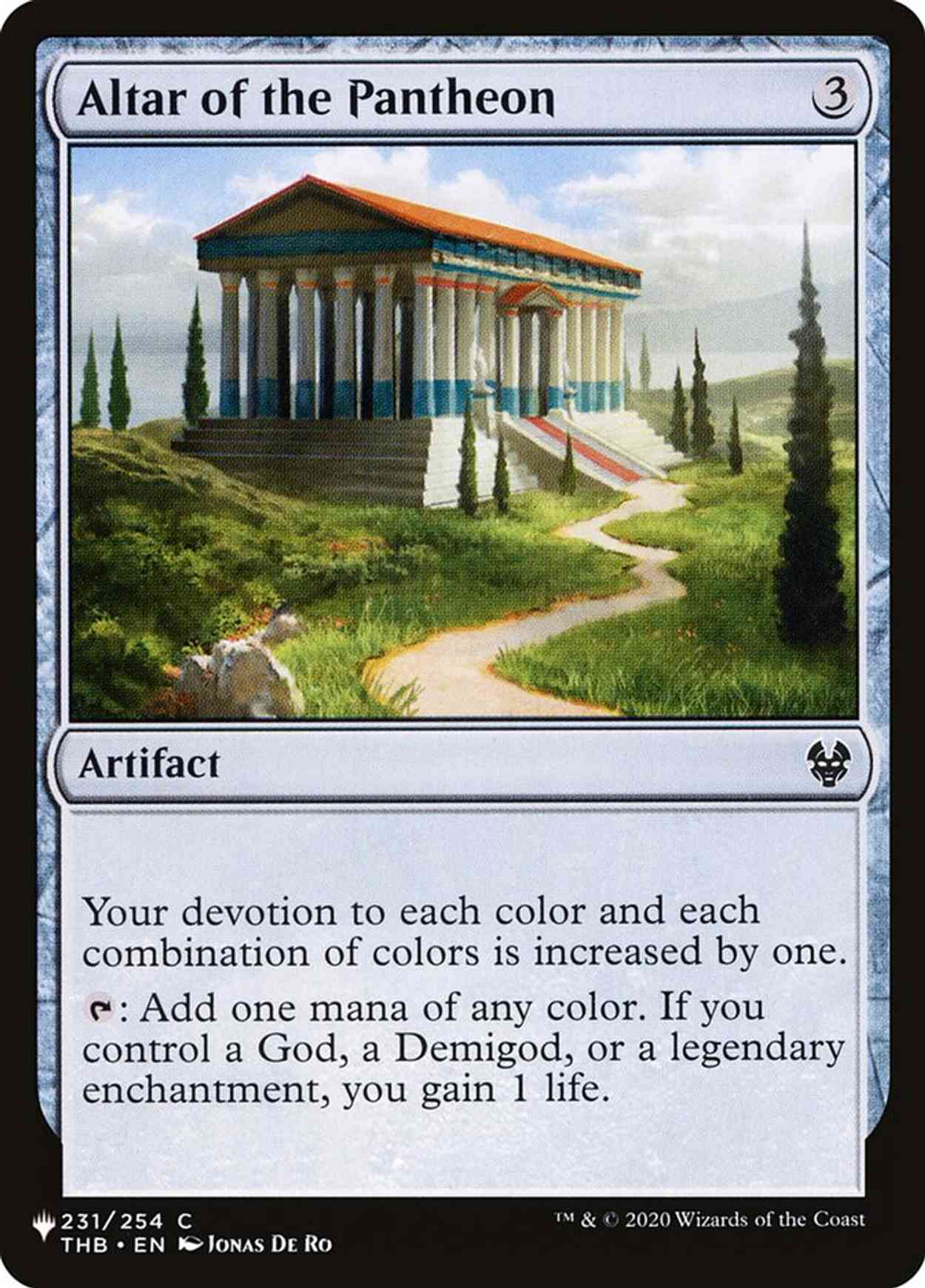 Altar of the Pantheon magic card front