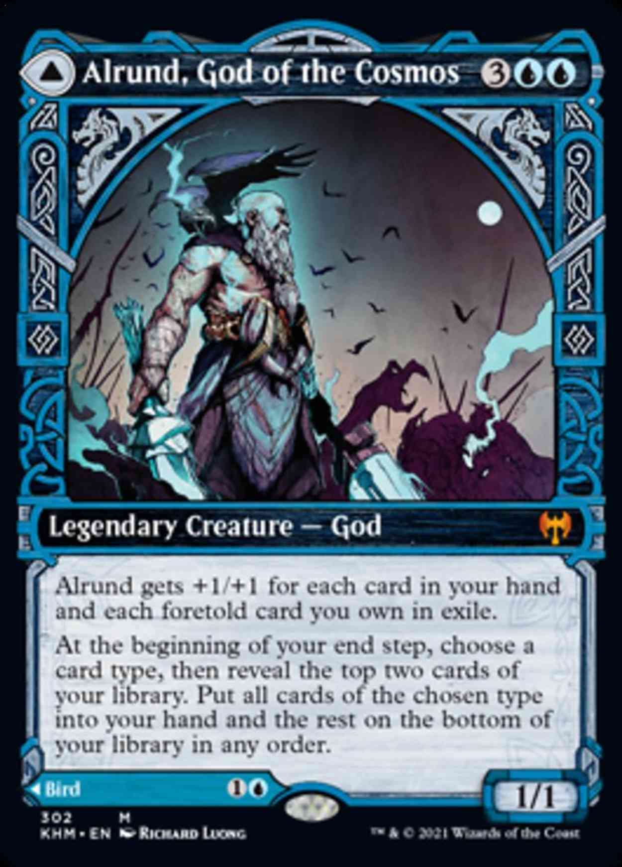 Alrund, God of the Cosmos (Showcase) magic card front