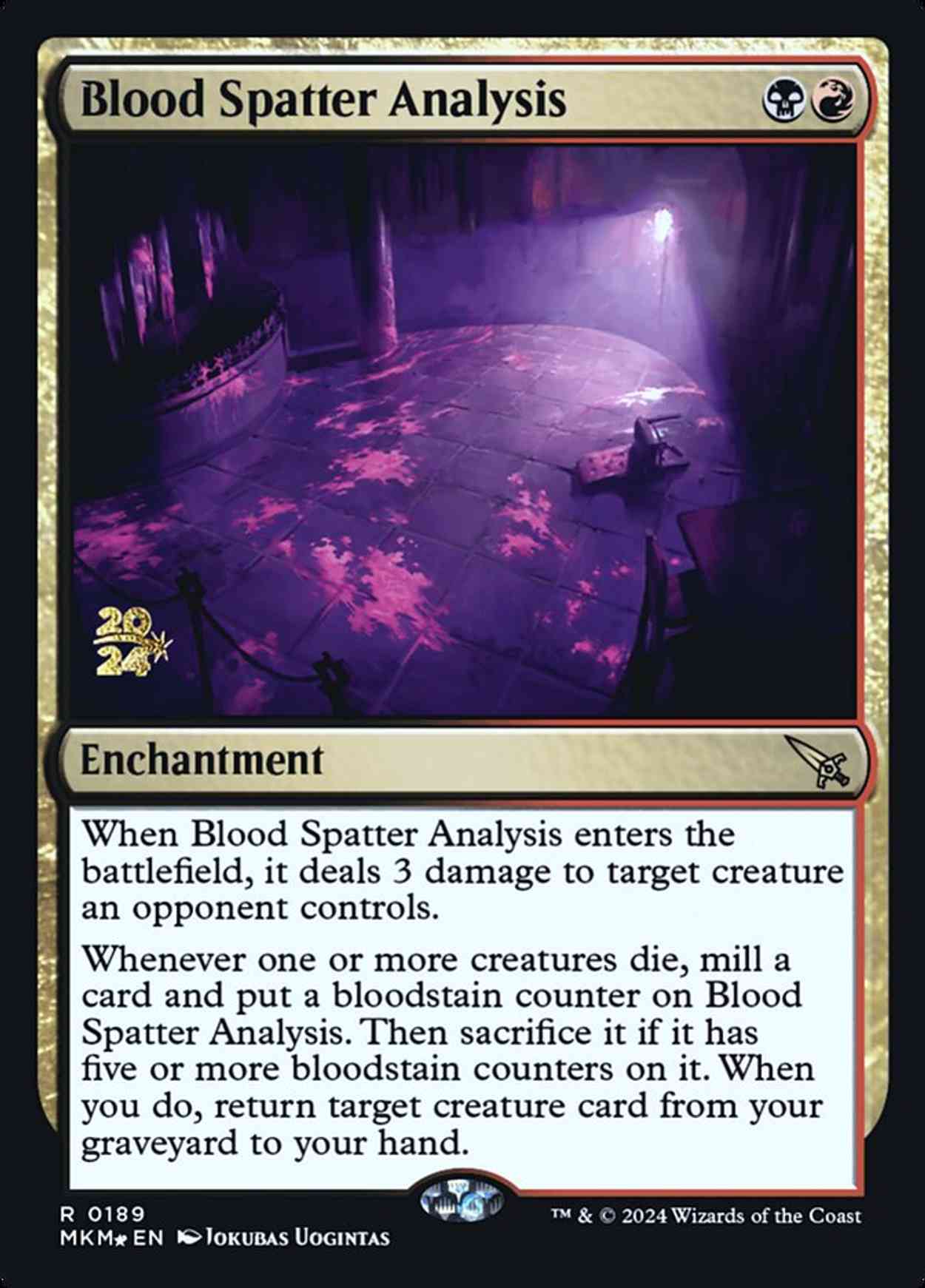 Blood Spatter Analysis magic card front