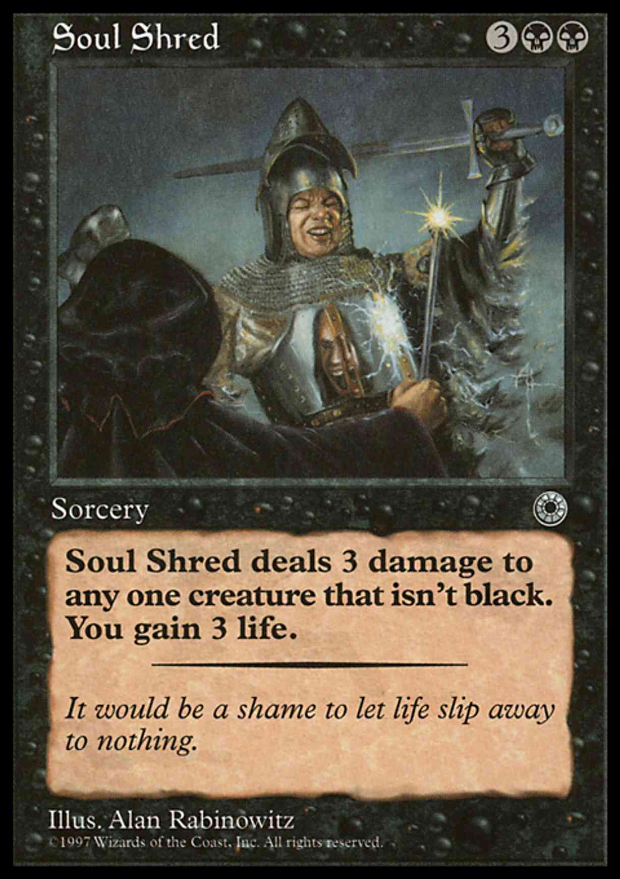 Soul Shred magic card front