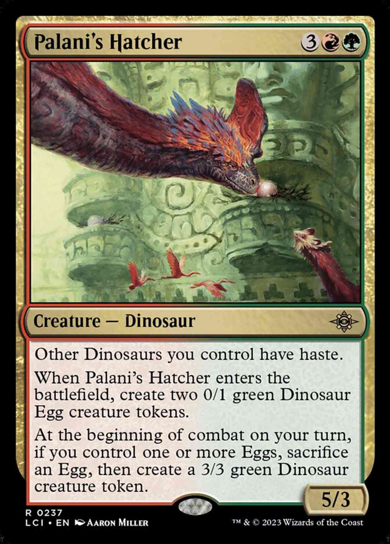 Palani's Hatcher magic card front