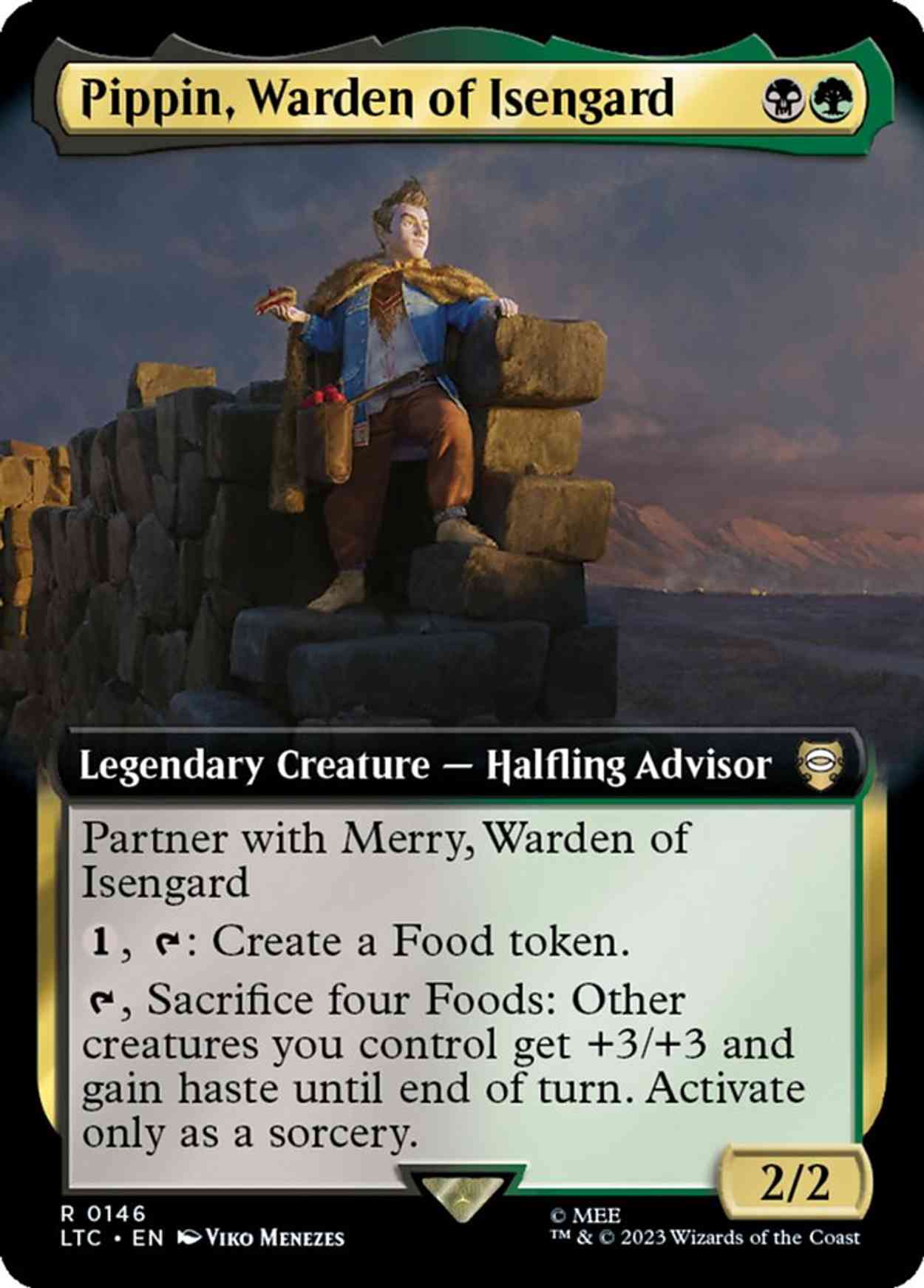 Pippin, Warden of Isengard (Extended Art) magic card front