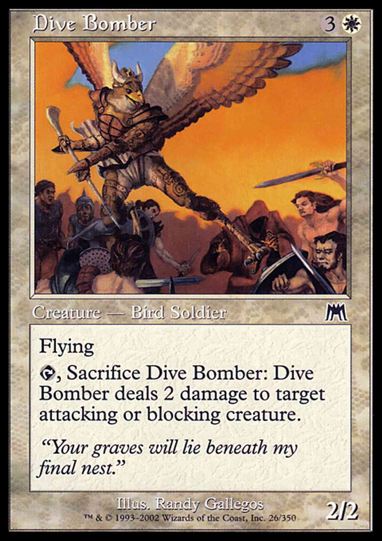 Dive Bomber magic card front