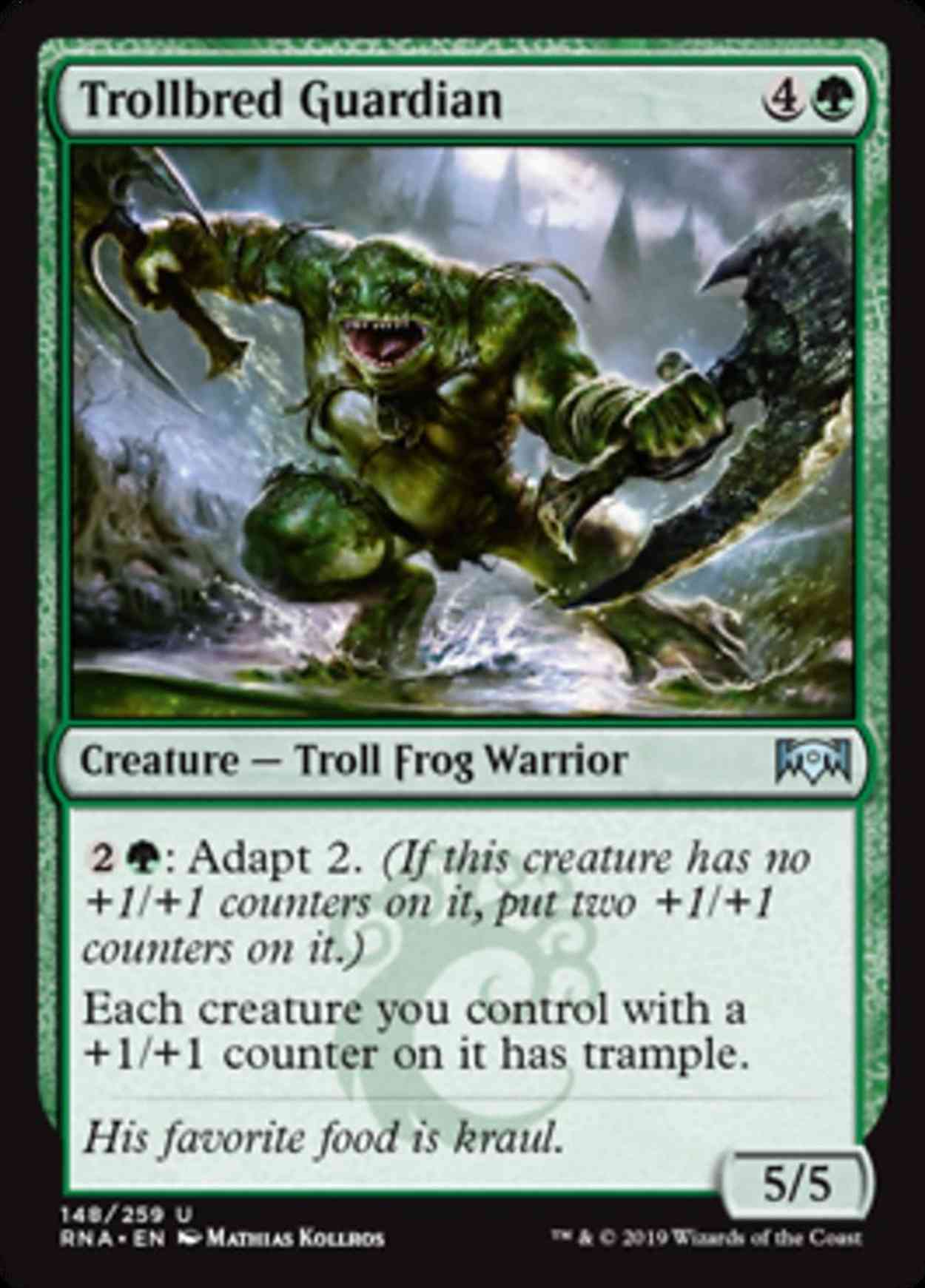 Trollbred Guardian magic card front