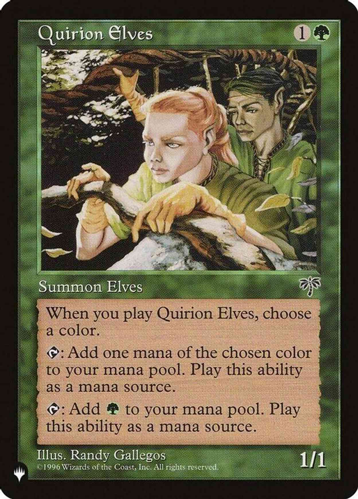 Quirion Elves magic card front