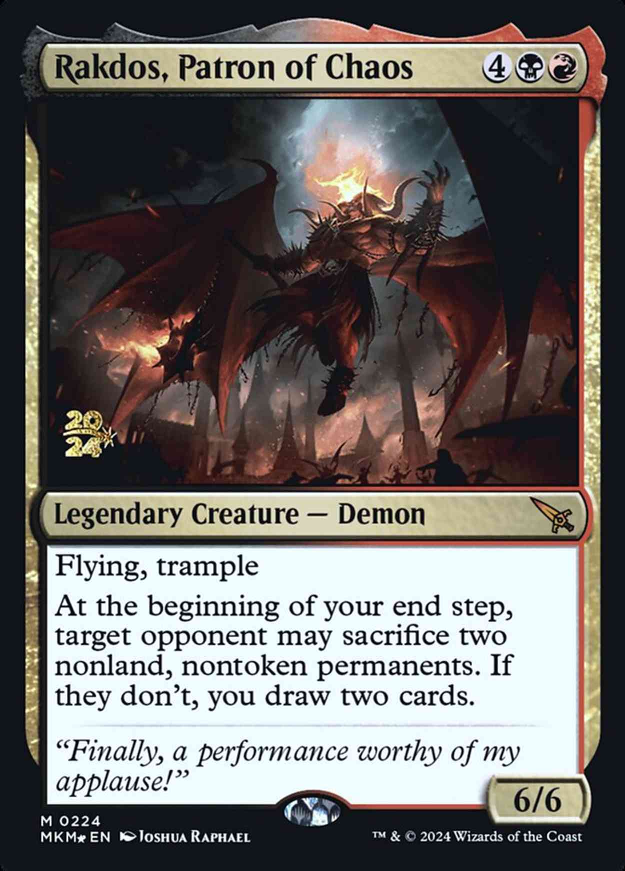 Rakdos, Patron of Chaos magic card front