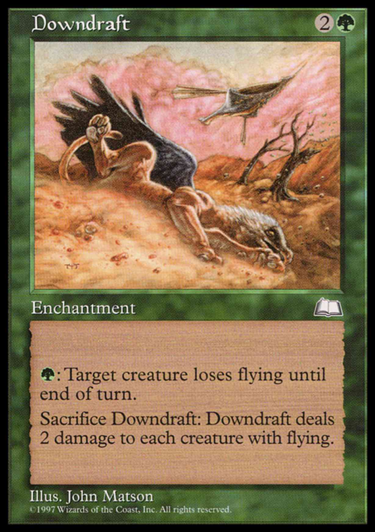 Downdraft magic card front
