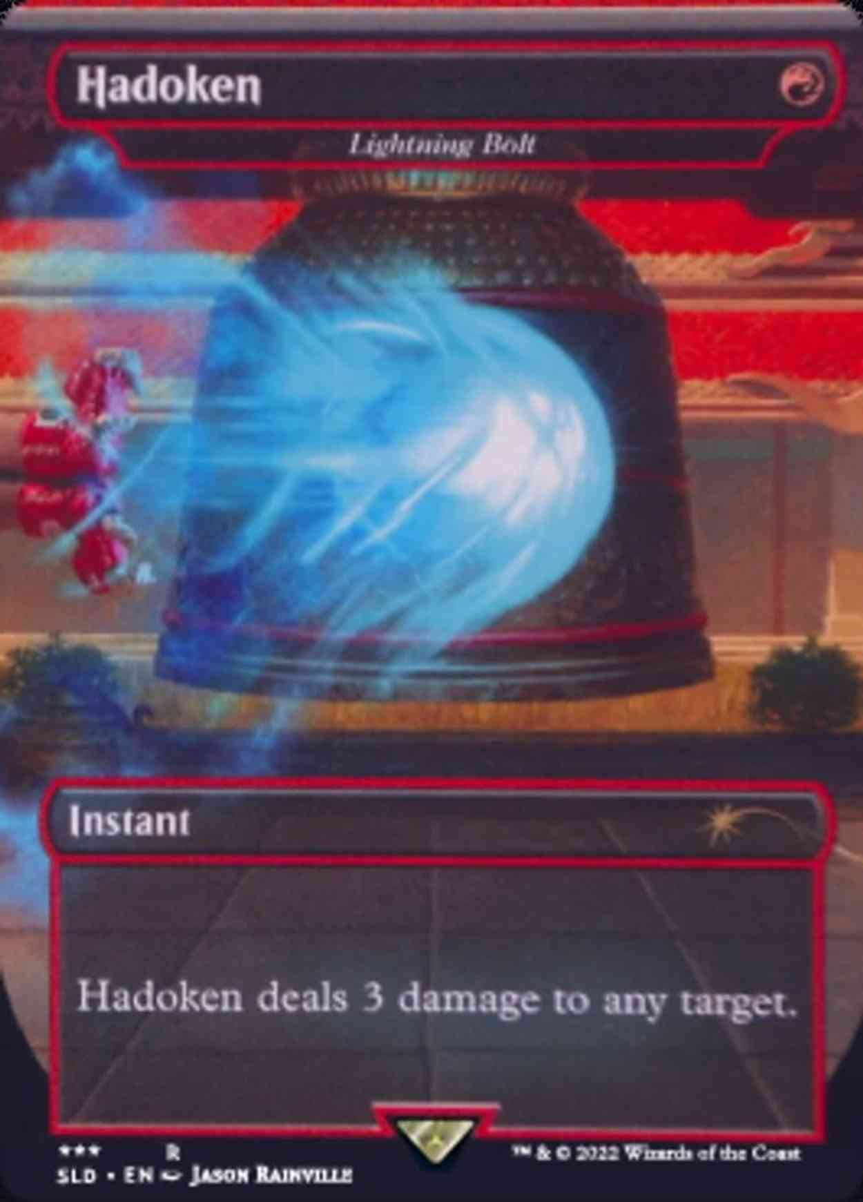Hadoken - Lightning Bolt magic card front