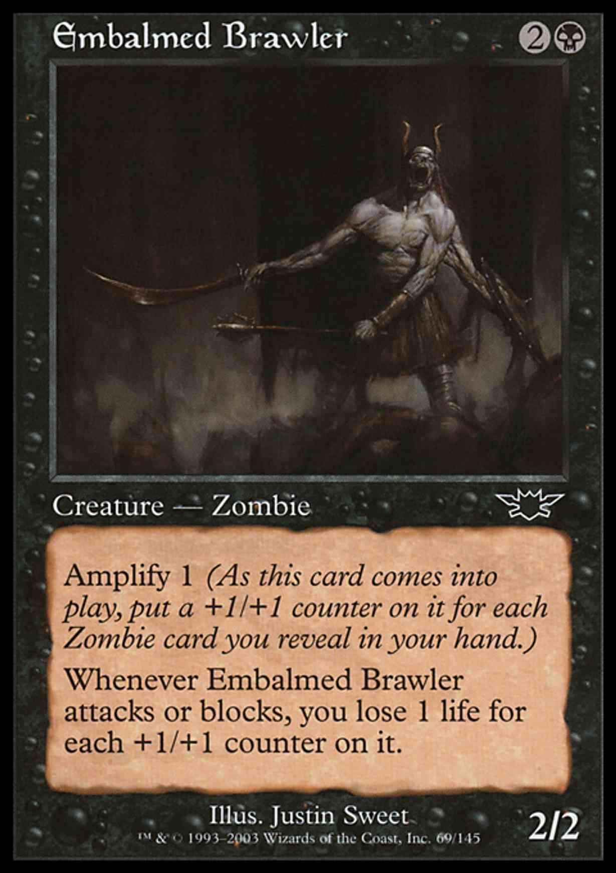 Embalmed Brawler magic card front