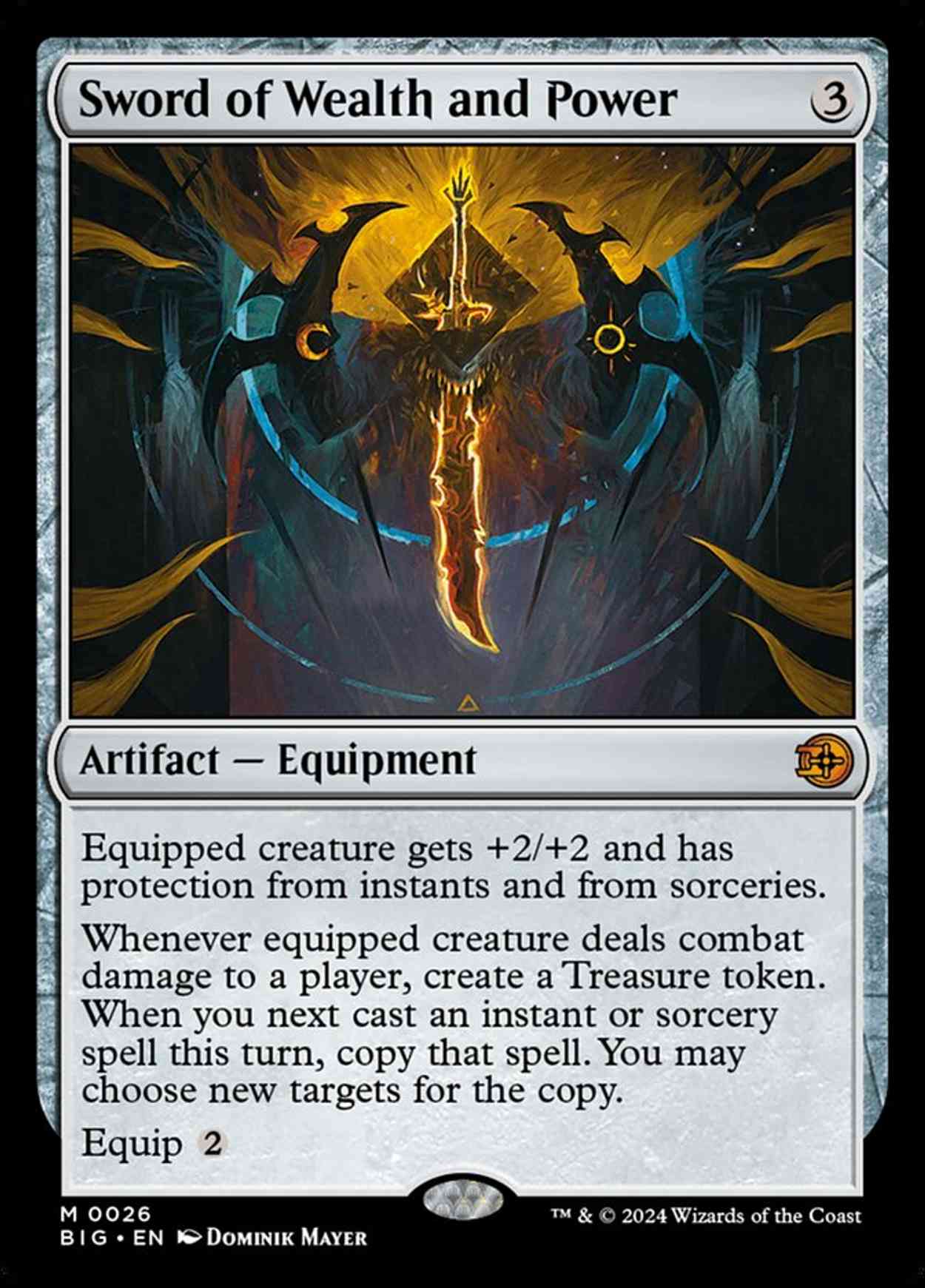 Sword of Wealth and Power magic card front