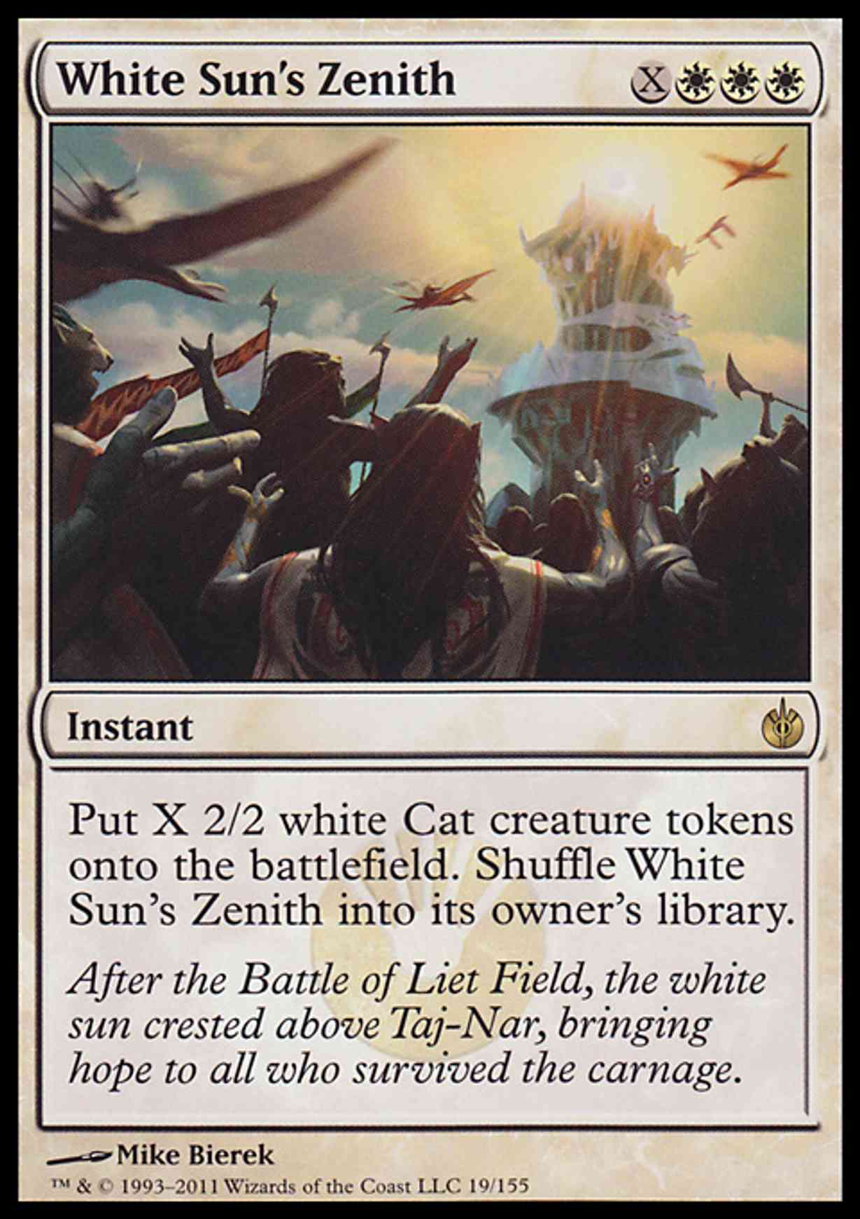 White Sun's Zenith magic card front