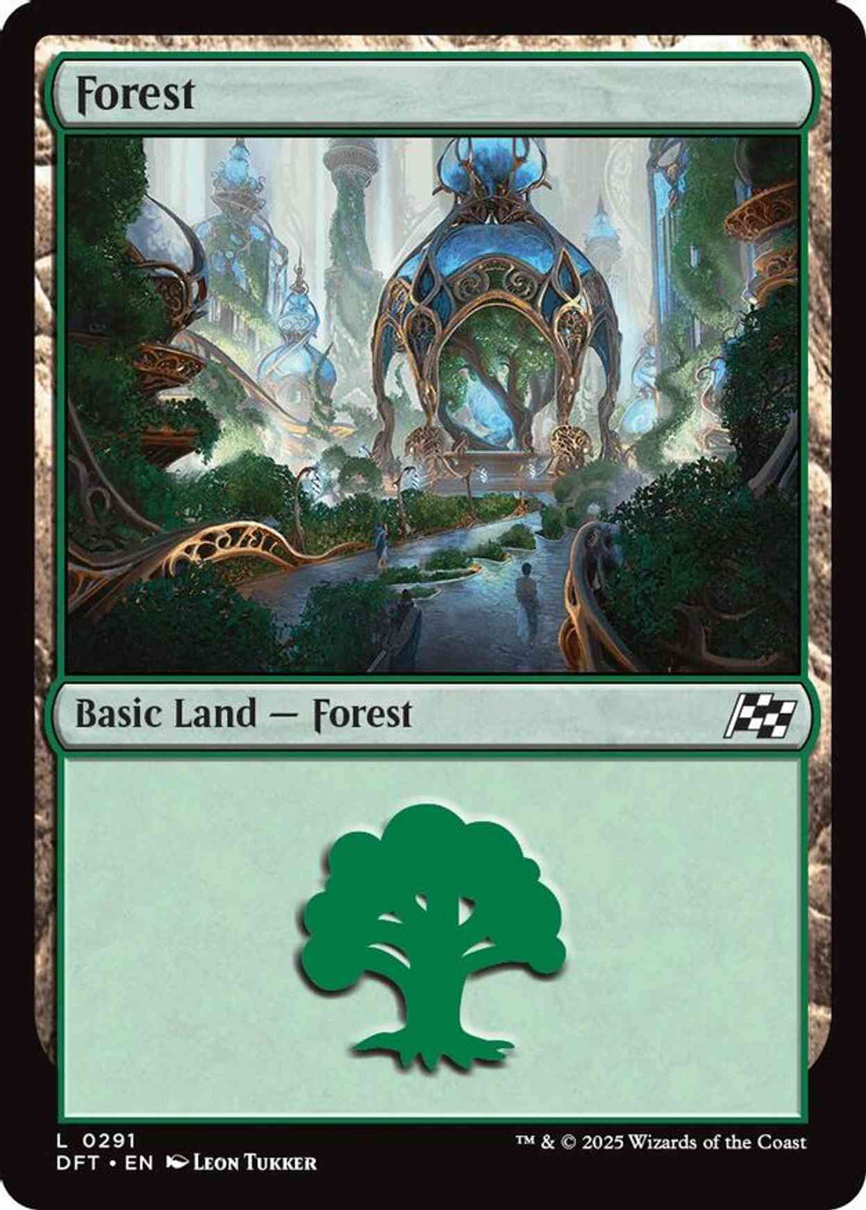 Forest (0291) magic card front