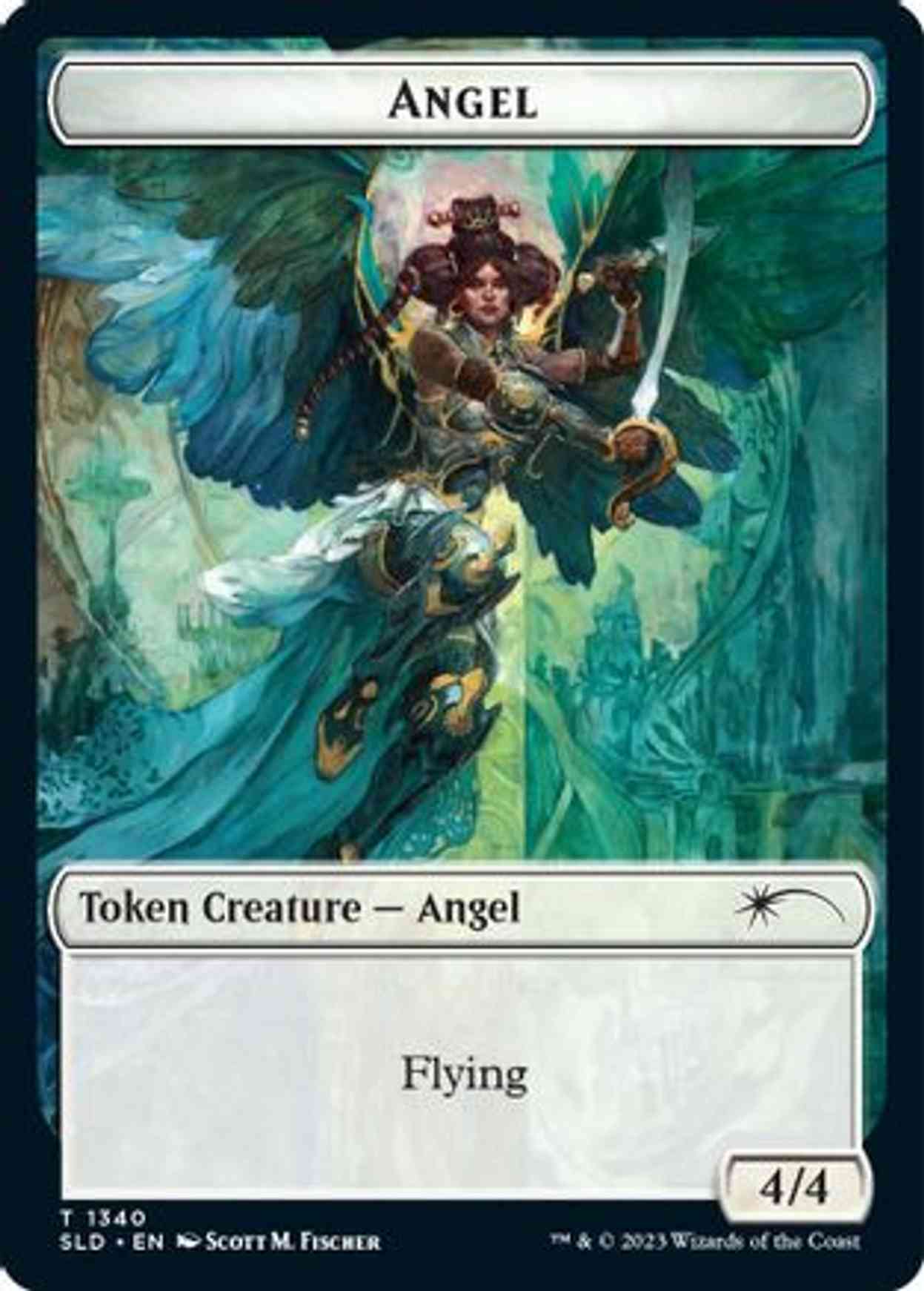 Angel (SLD) // Soldier (GRN) Double-sided Token magic card front