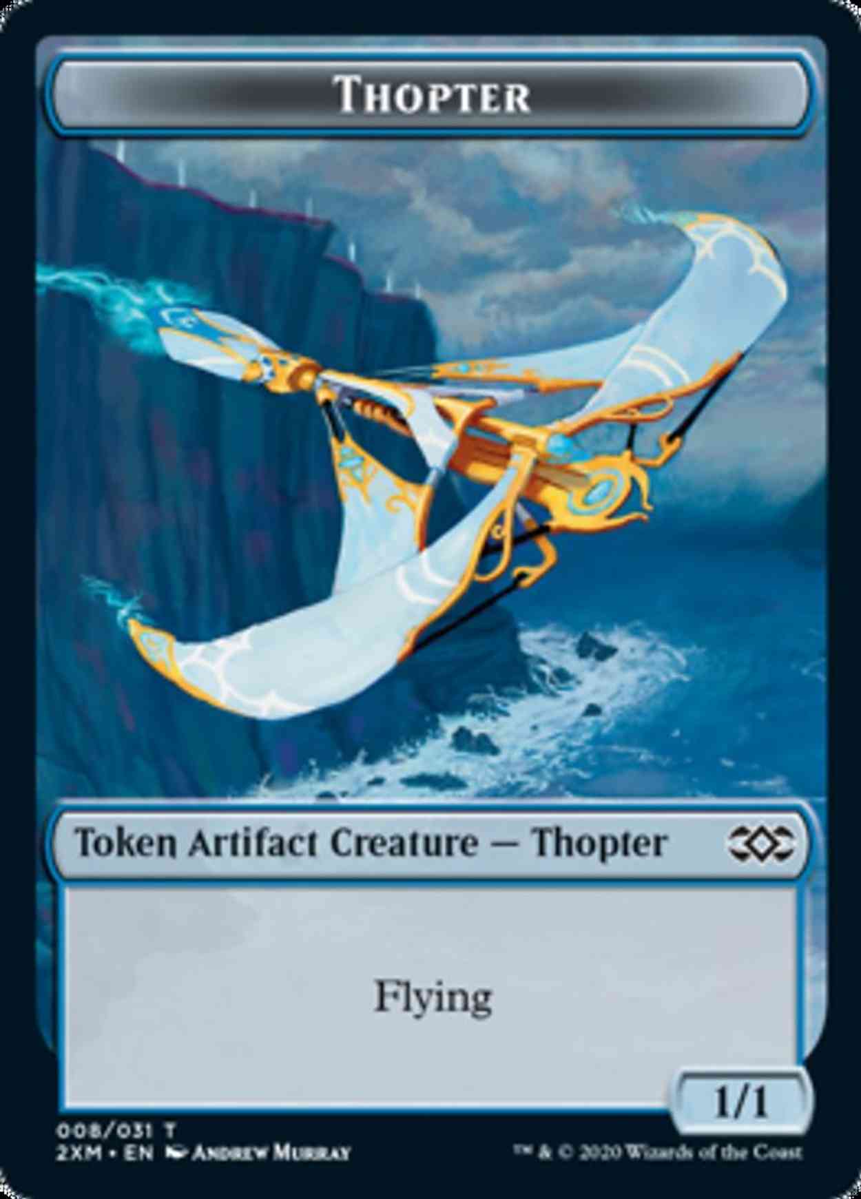 Thopter (008) // Wurm (030) Double-sided Token magic card front