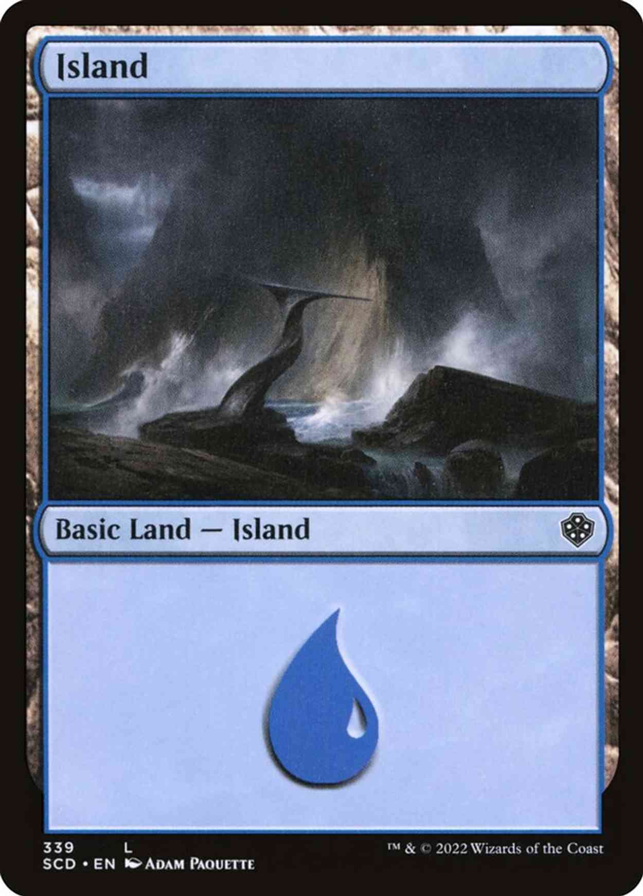 Island (339) magic card front