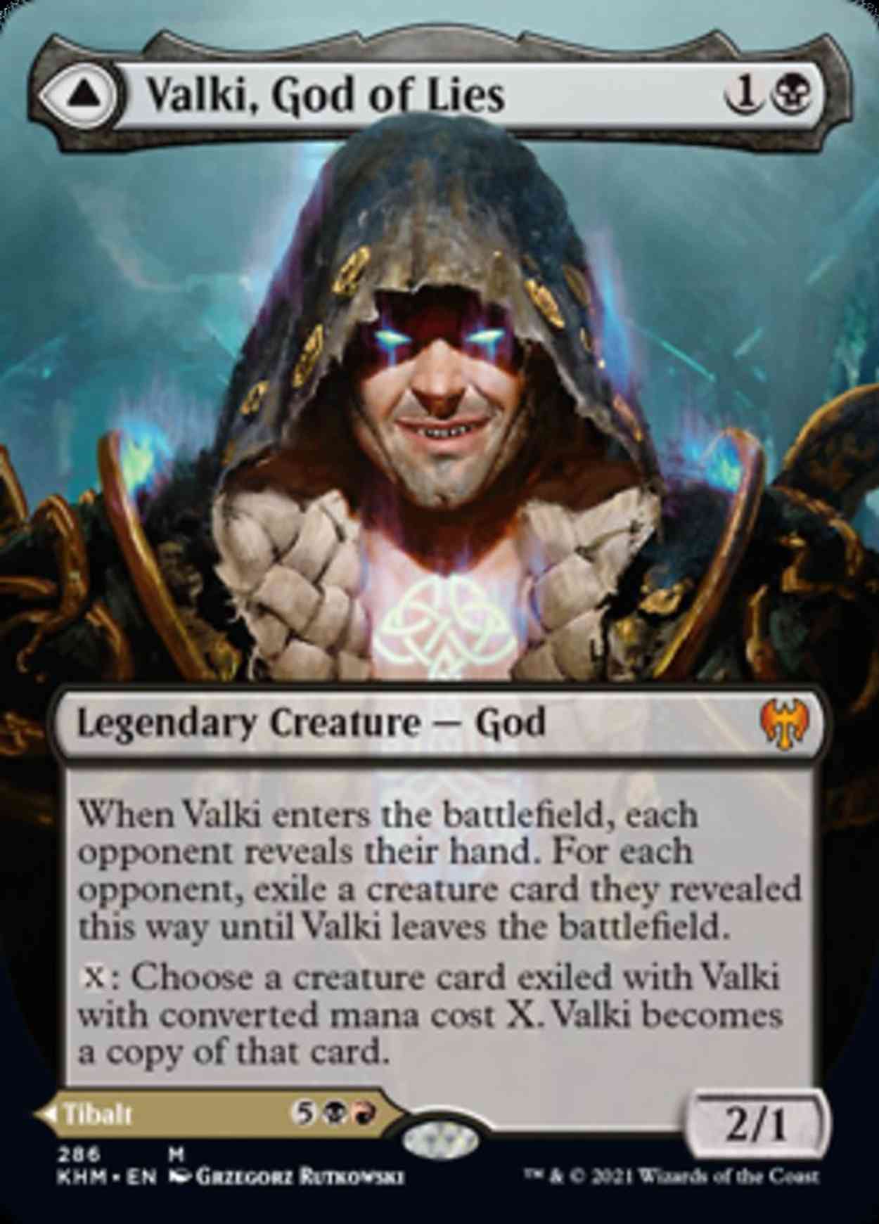 Valki, God of Lies (Borderless) magic card front