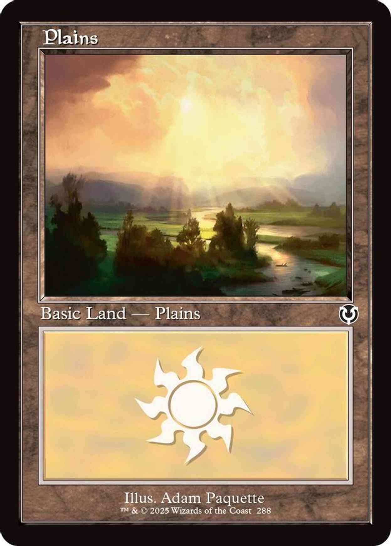 Plains (288) (Retro Frame) magic card front