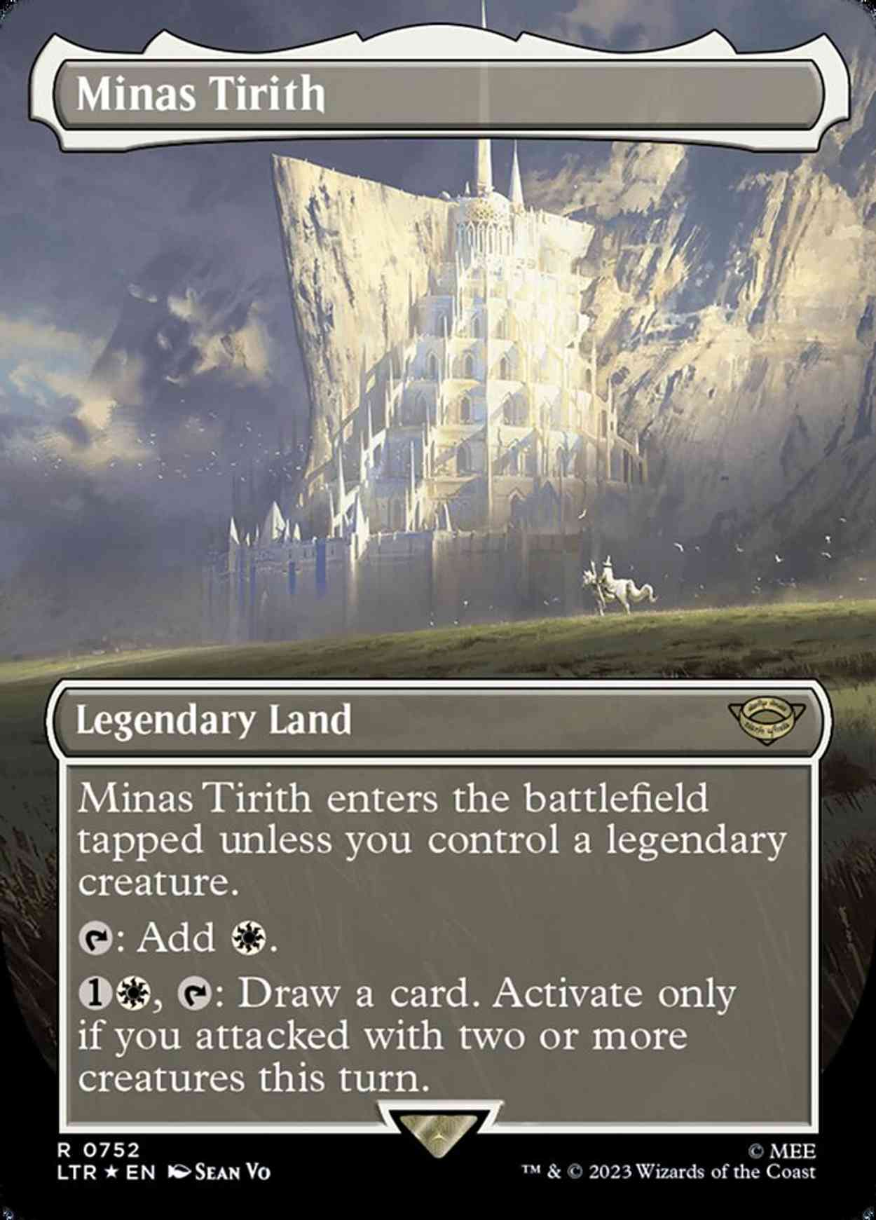 Minas Tirith (0752) (Borderless) (Surge Foil) magic card front