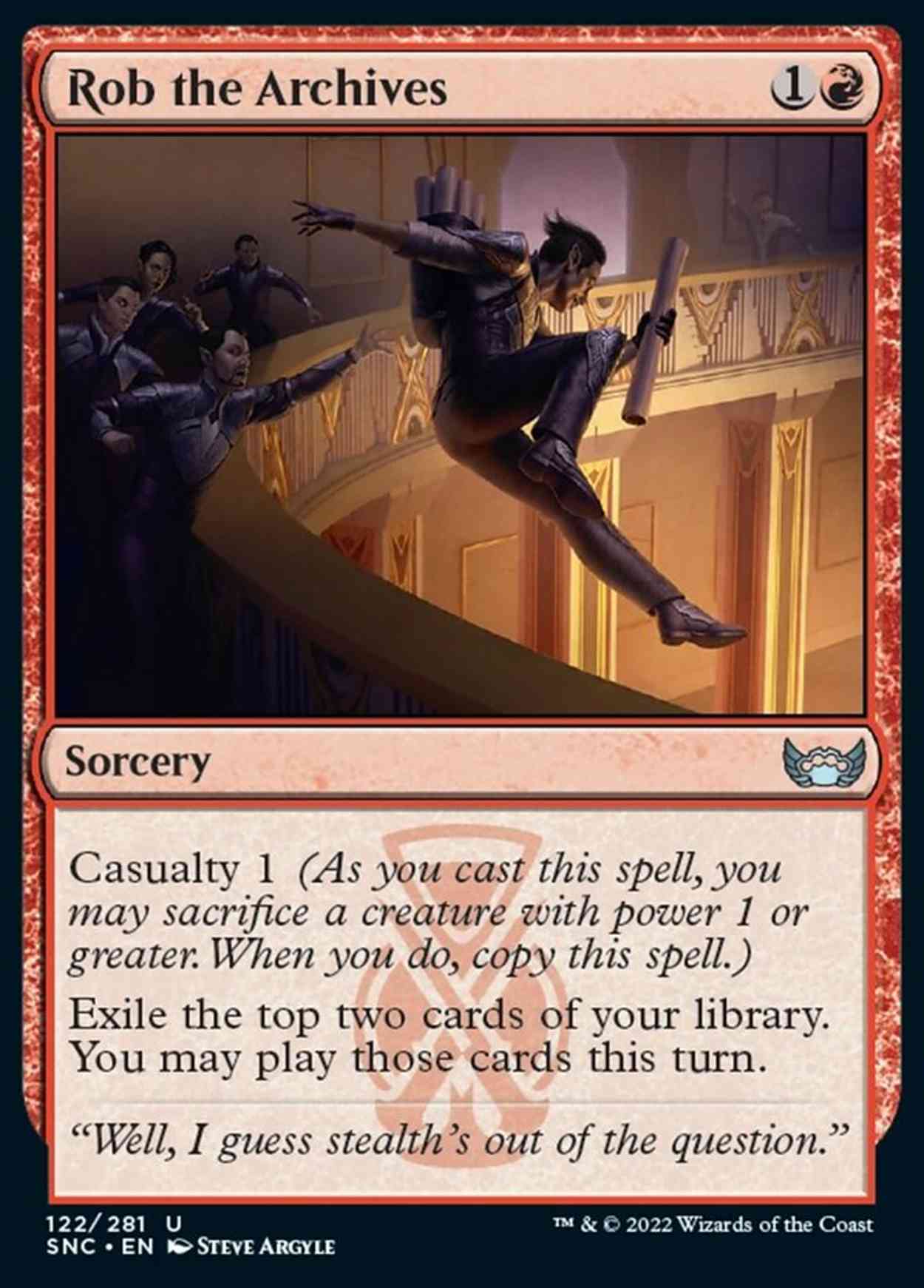 Rob the Archives magic card front