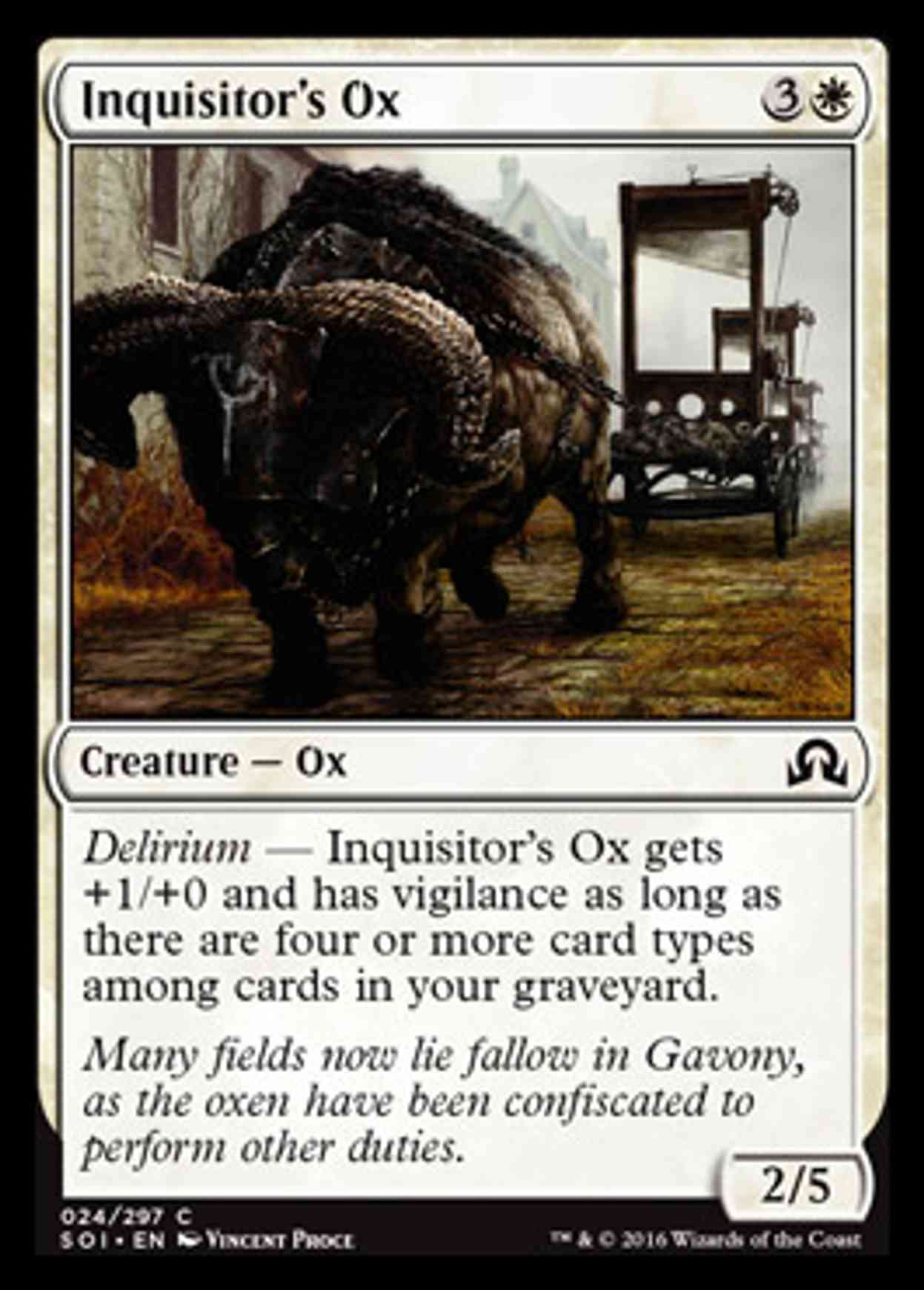 Inquisitor's Ox magic card front