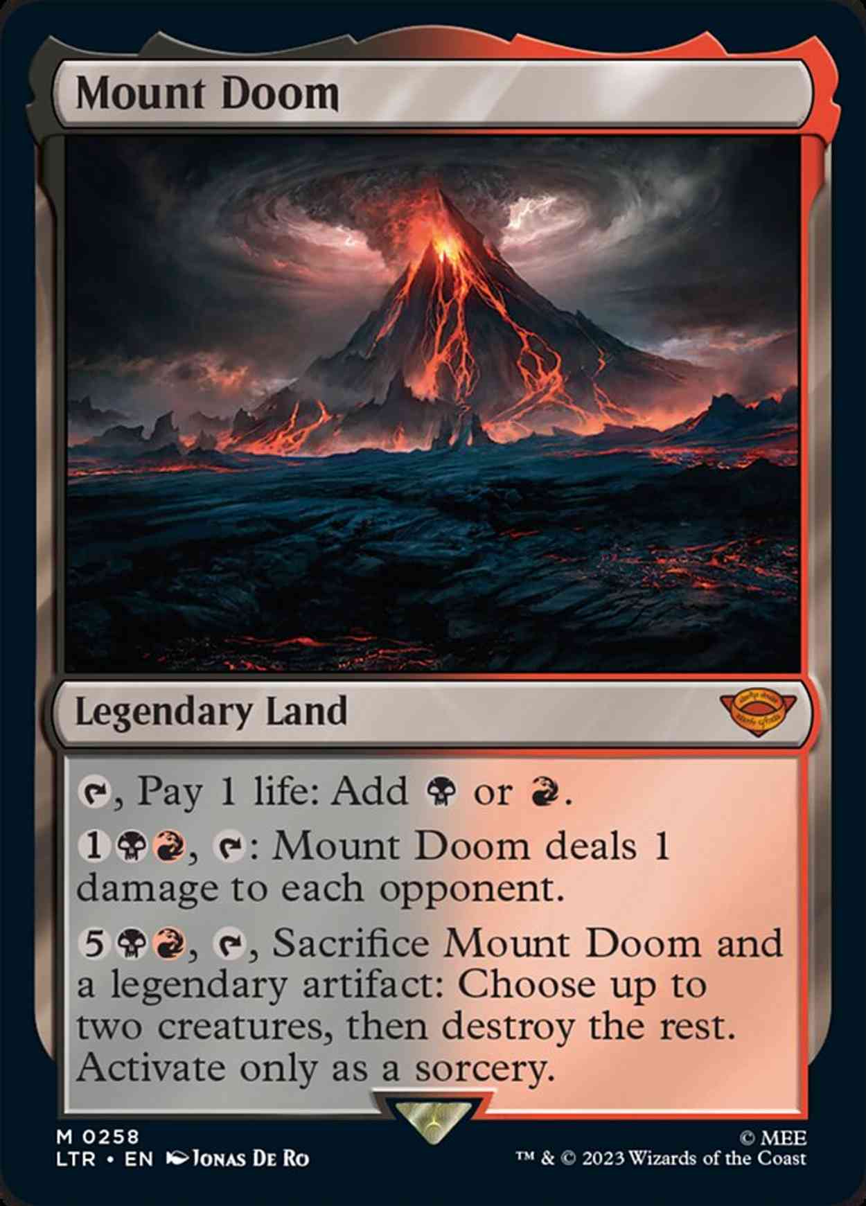 Mount Doom magic card front