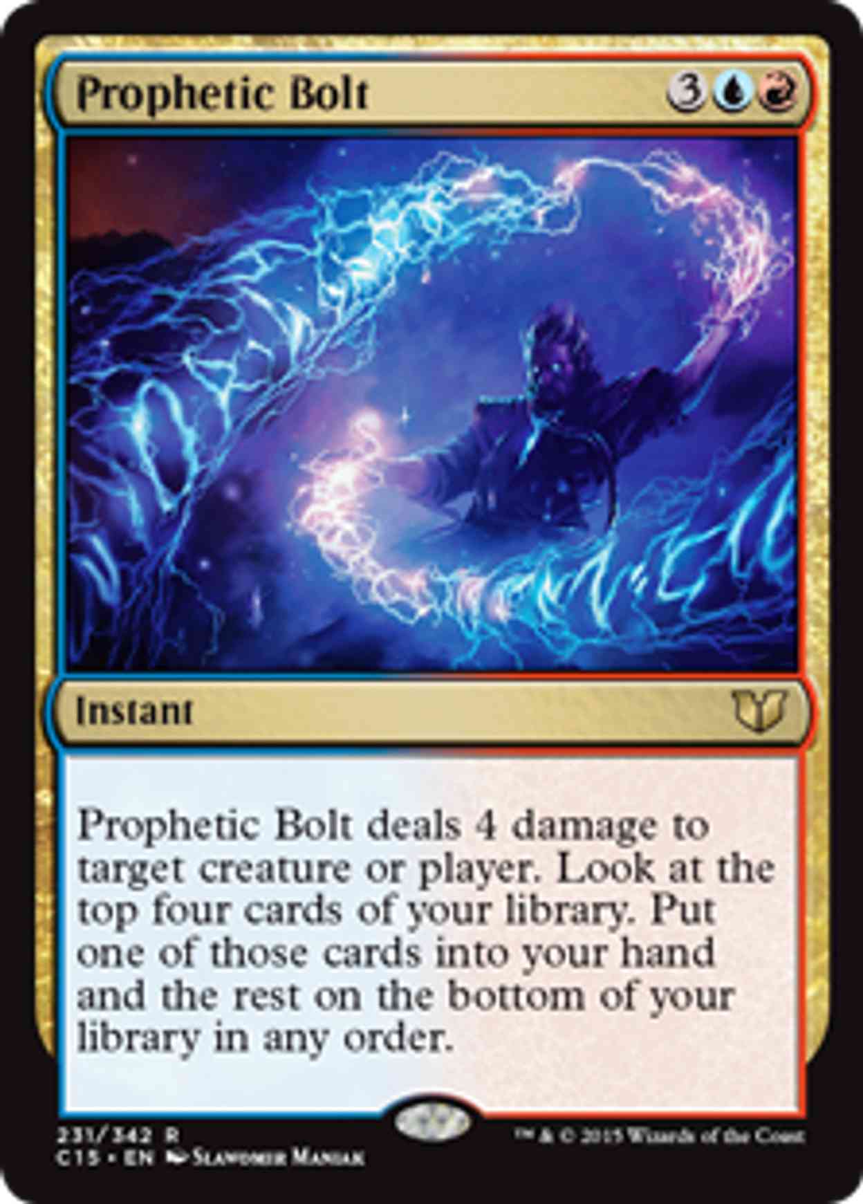 Prophetic Bolt magic card front