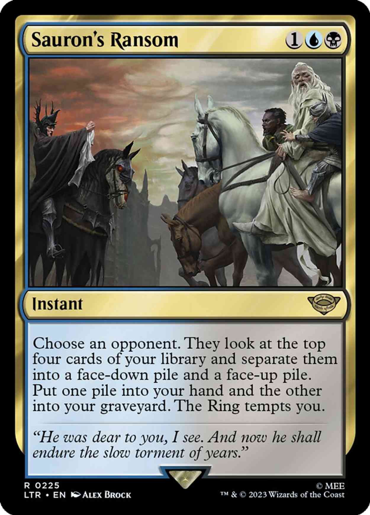 Sauron's Ransom magic card front