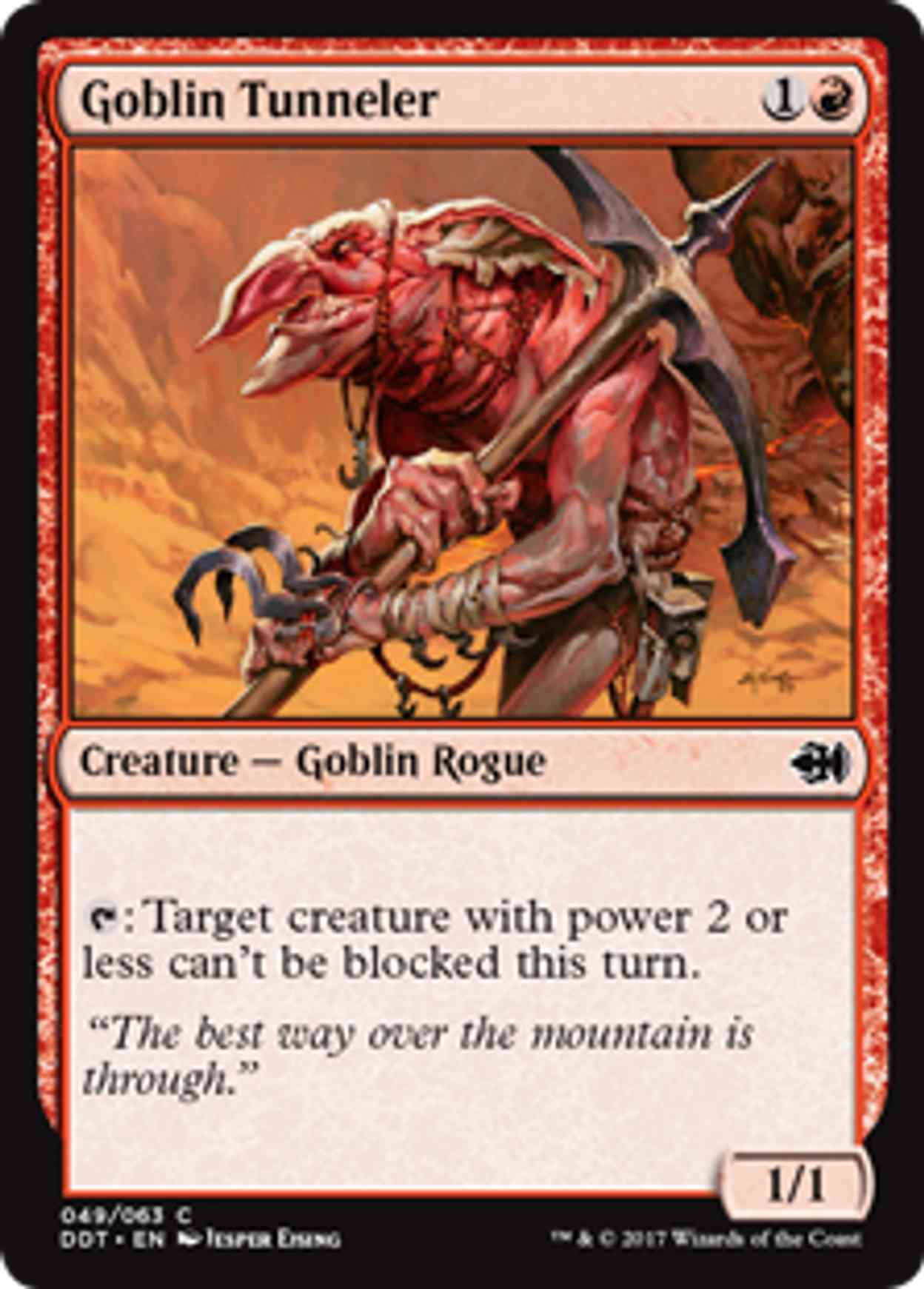 Goblin Tunneler magic card front