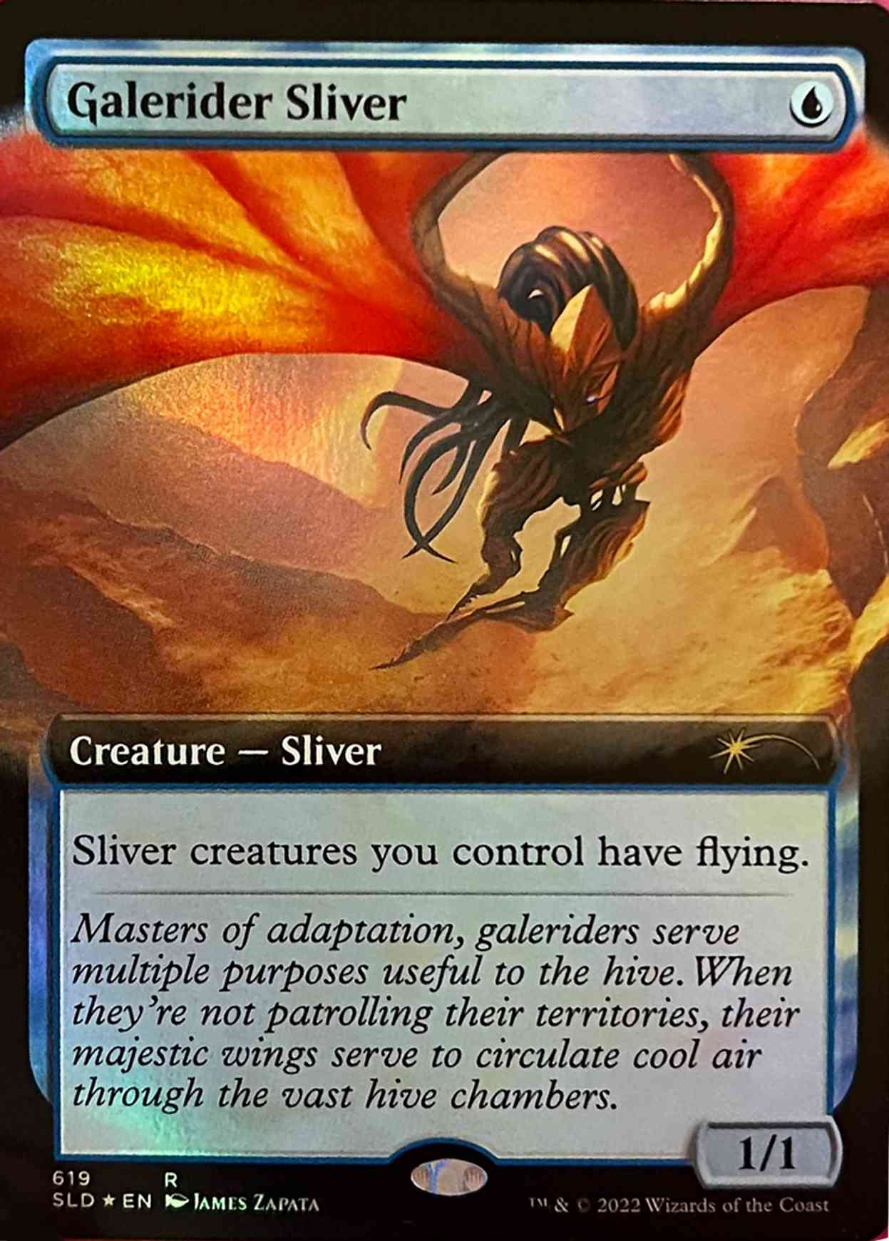 Galerider Sliver (Extended Art) magic card front