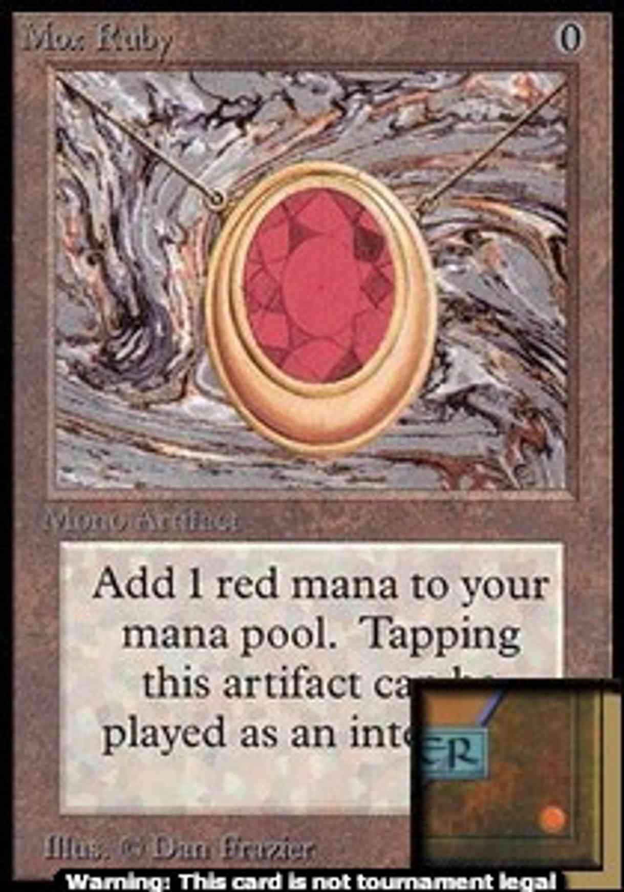 Mox Ruby (CE) magic card front