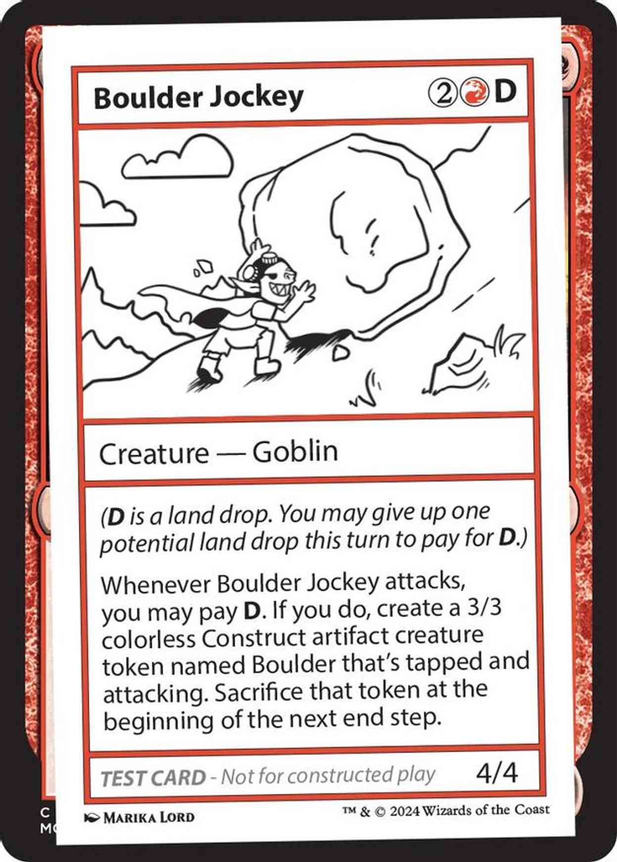 Boulder Jockey magic card front
