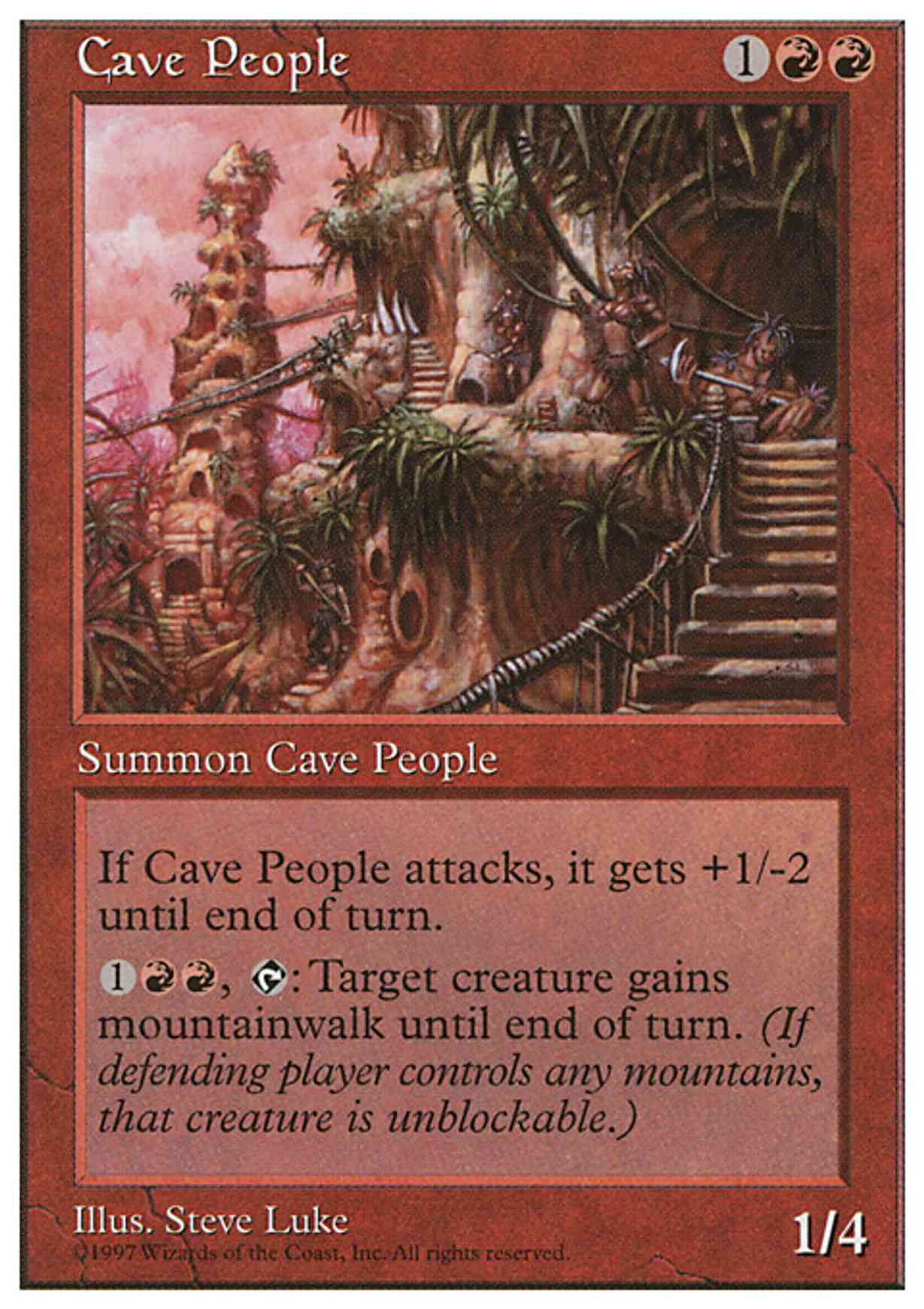 Cave People magic card front