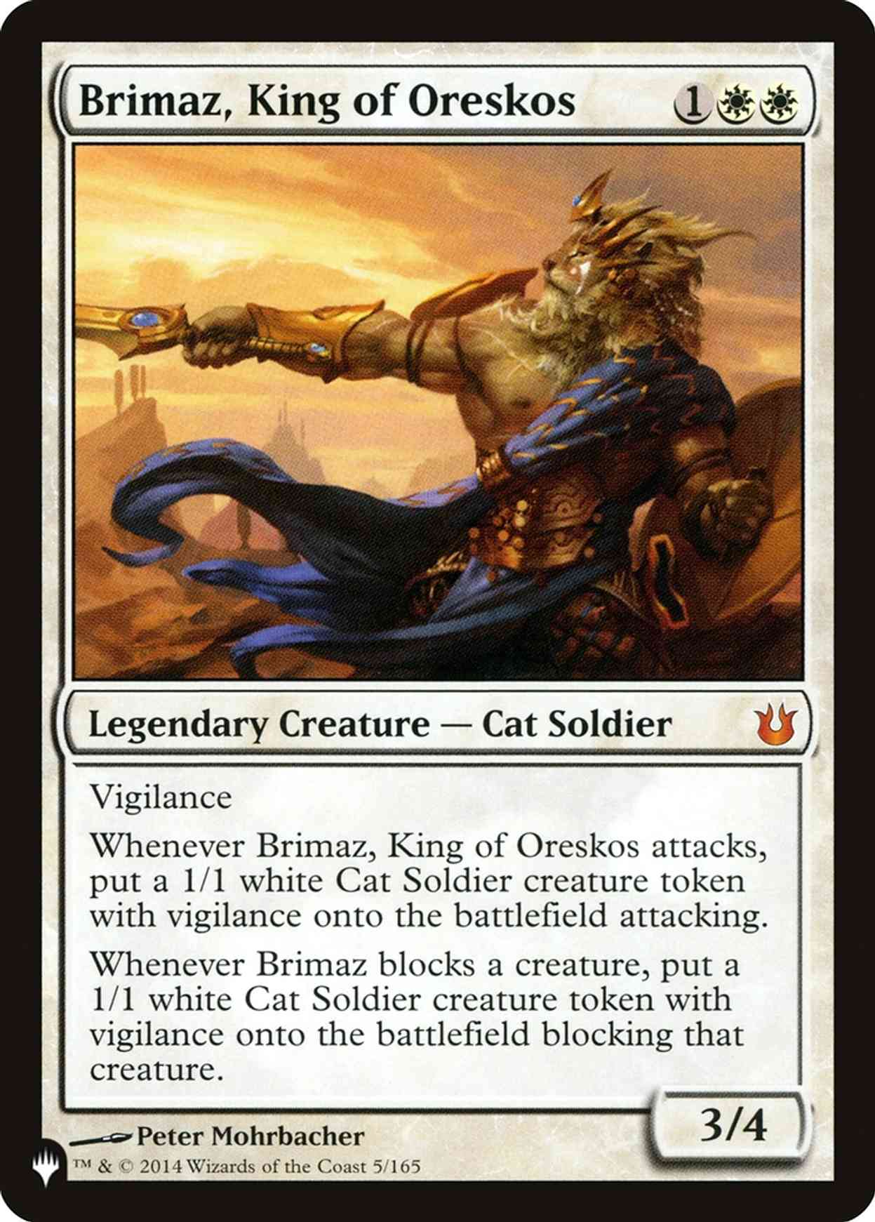 Brimaz, King of Oreskos magic card front