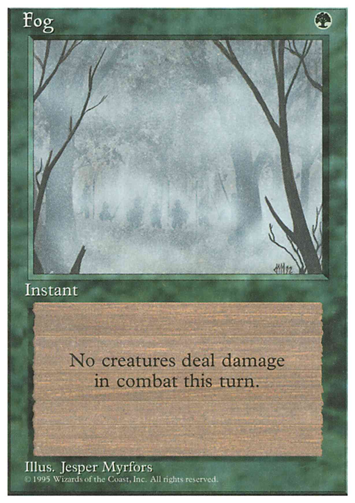 Fog Price from mtg Fourth Edition