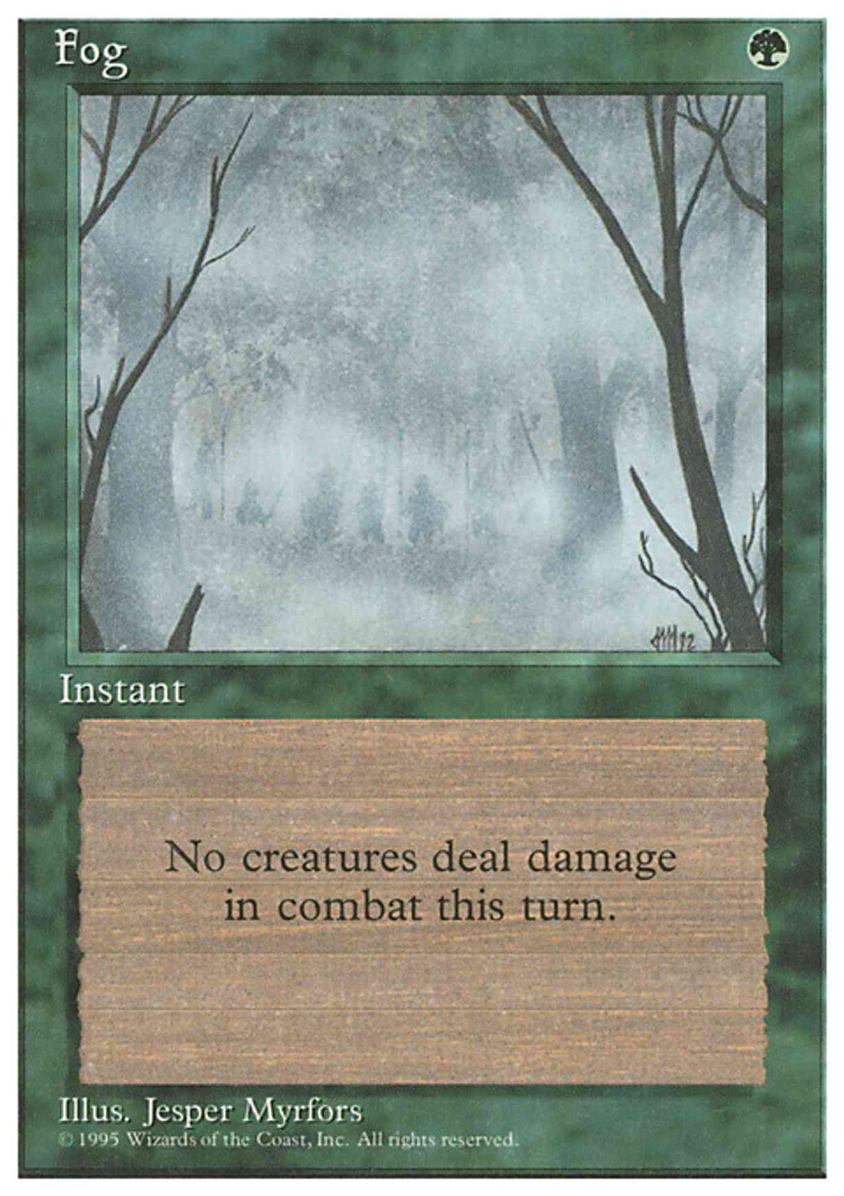 Fog magic card front