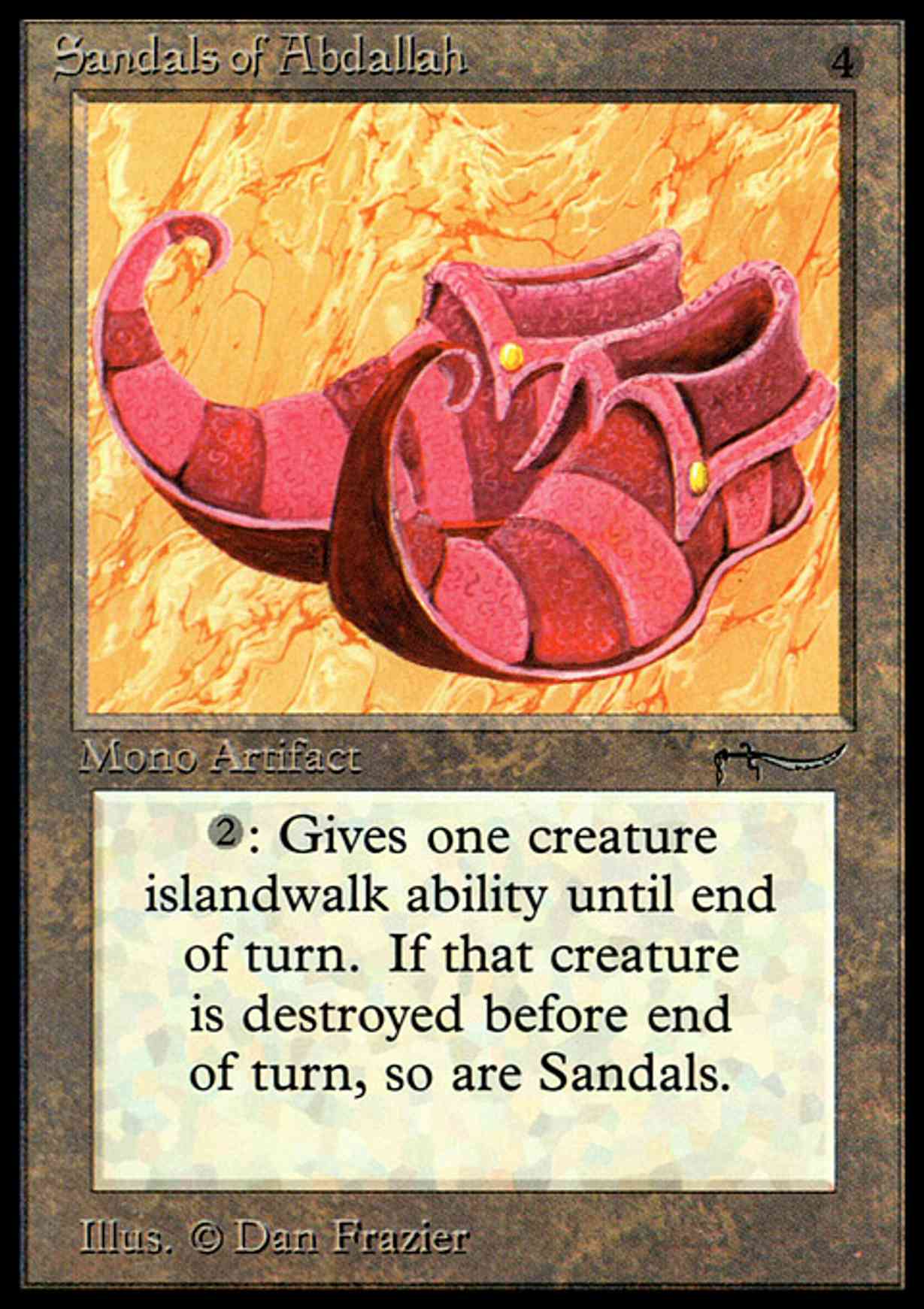 Sandals of Abdallah magic card front