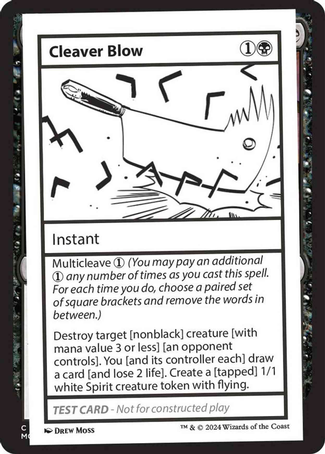 Cleaver Blow magic card front