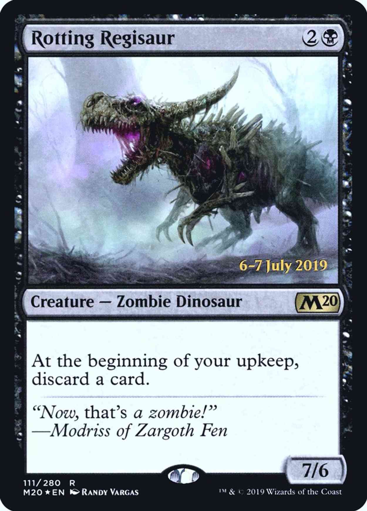 Rotting Regisaur magic card front