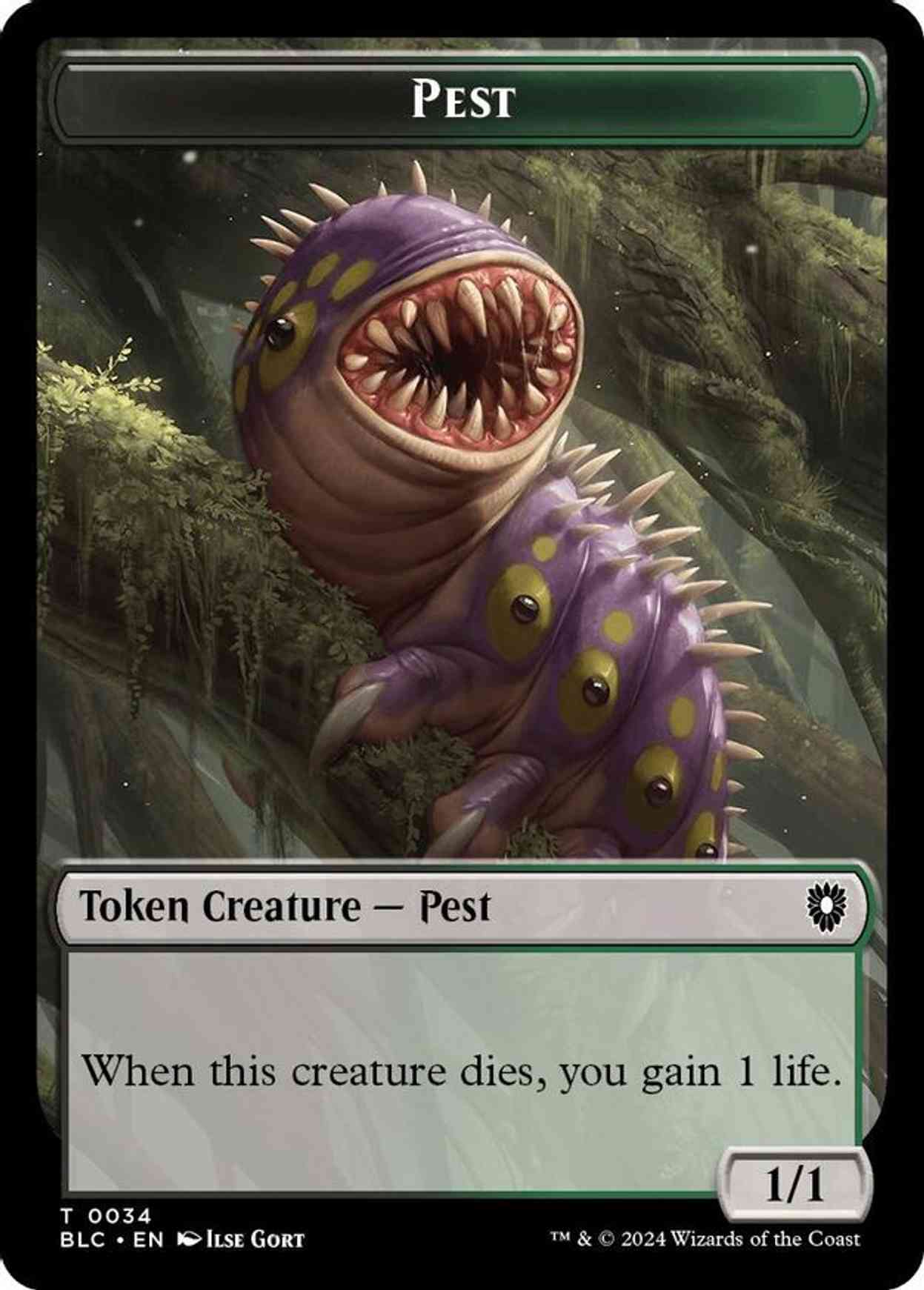 Pest // Shapeshifter Double-Sided Token magic card front