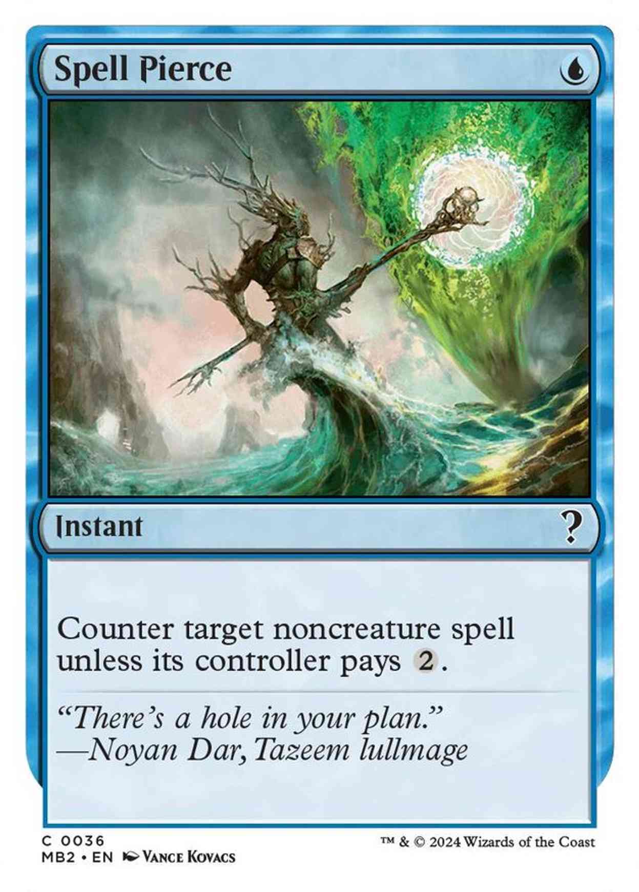 Spell Pierce (White Border) magic card front