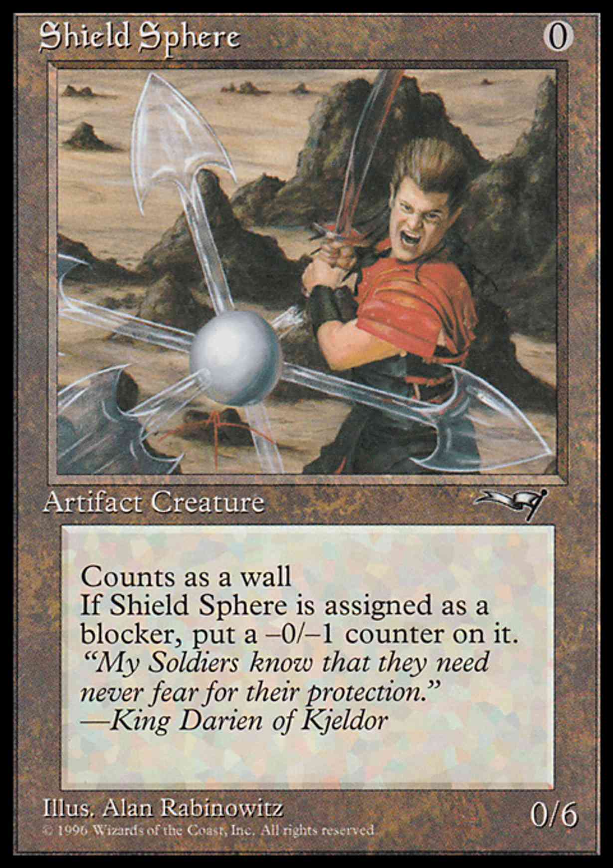 Shield Sphere magic card front