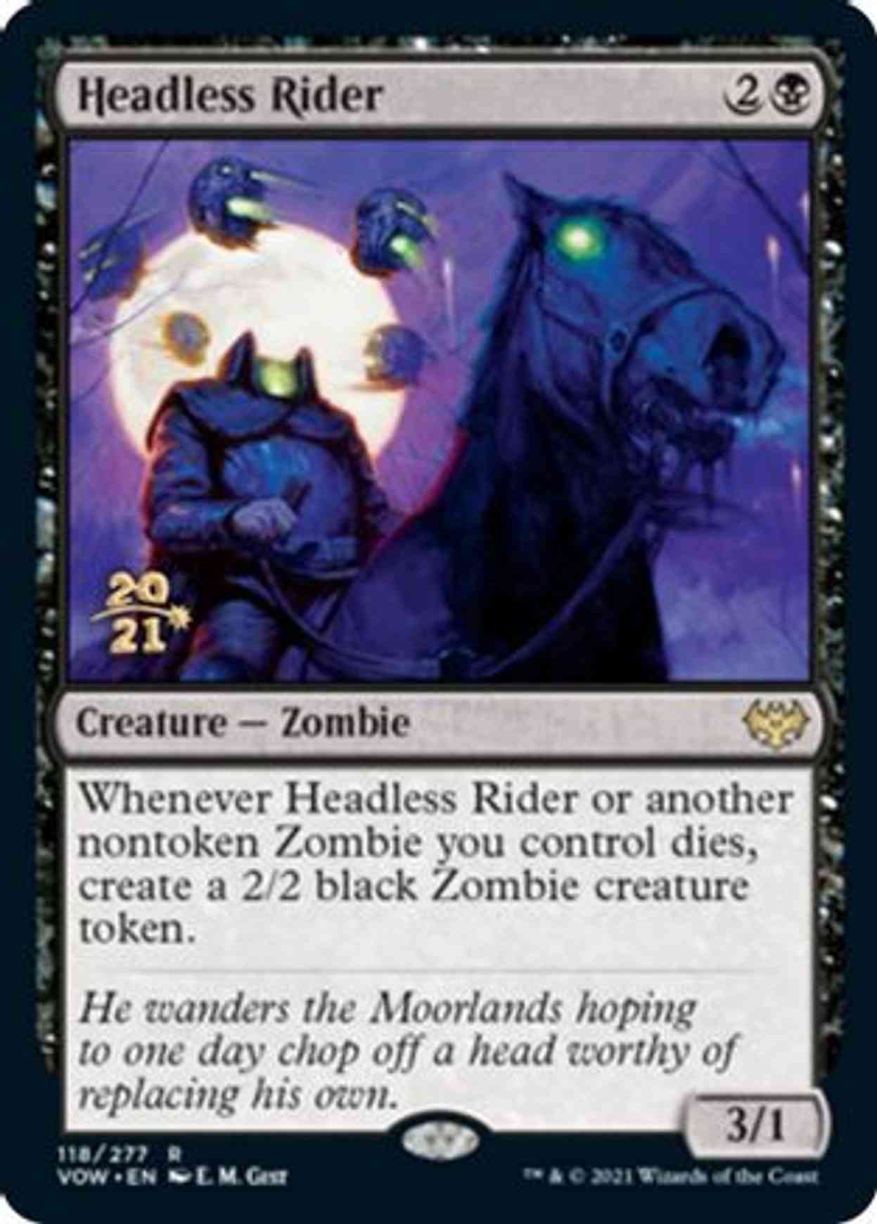 Headless Rider Price from mtg Prerelease Cards