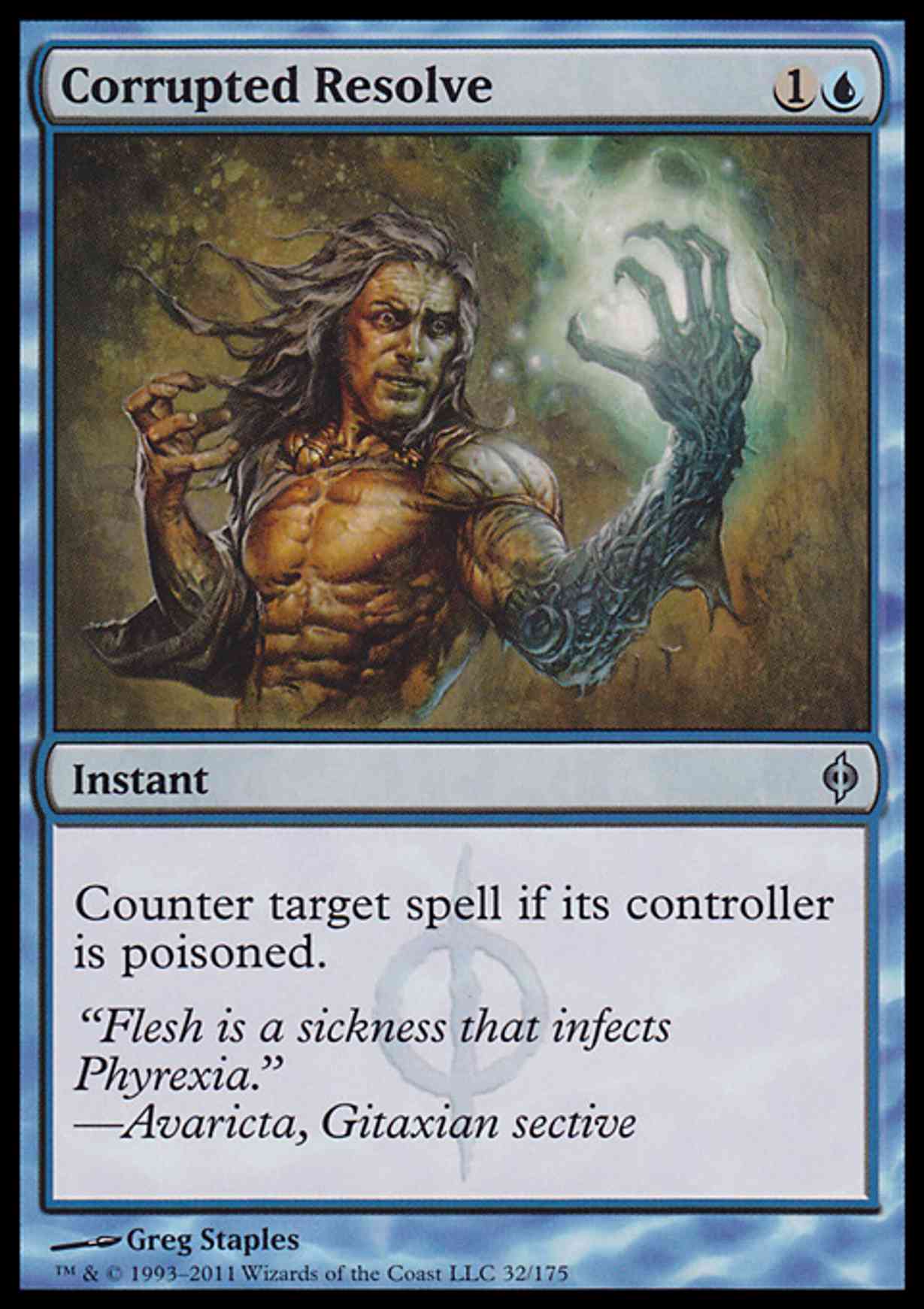 Corrupted Resolve magic card front