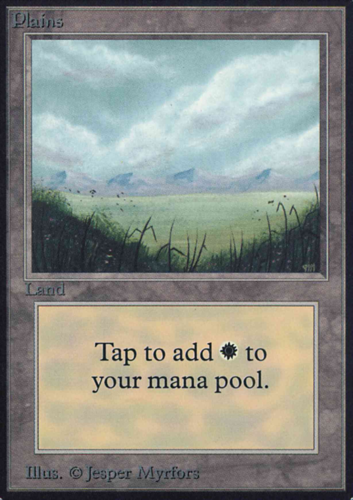Plains (A) magic card front