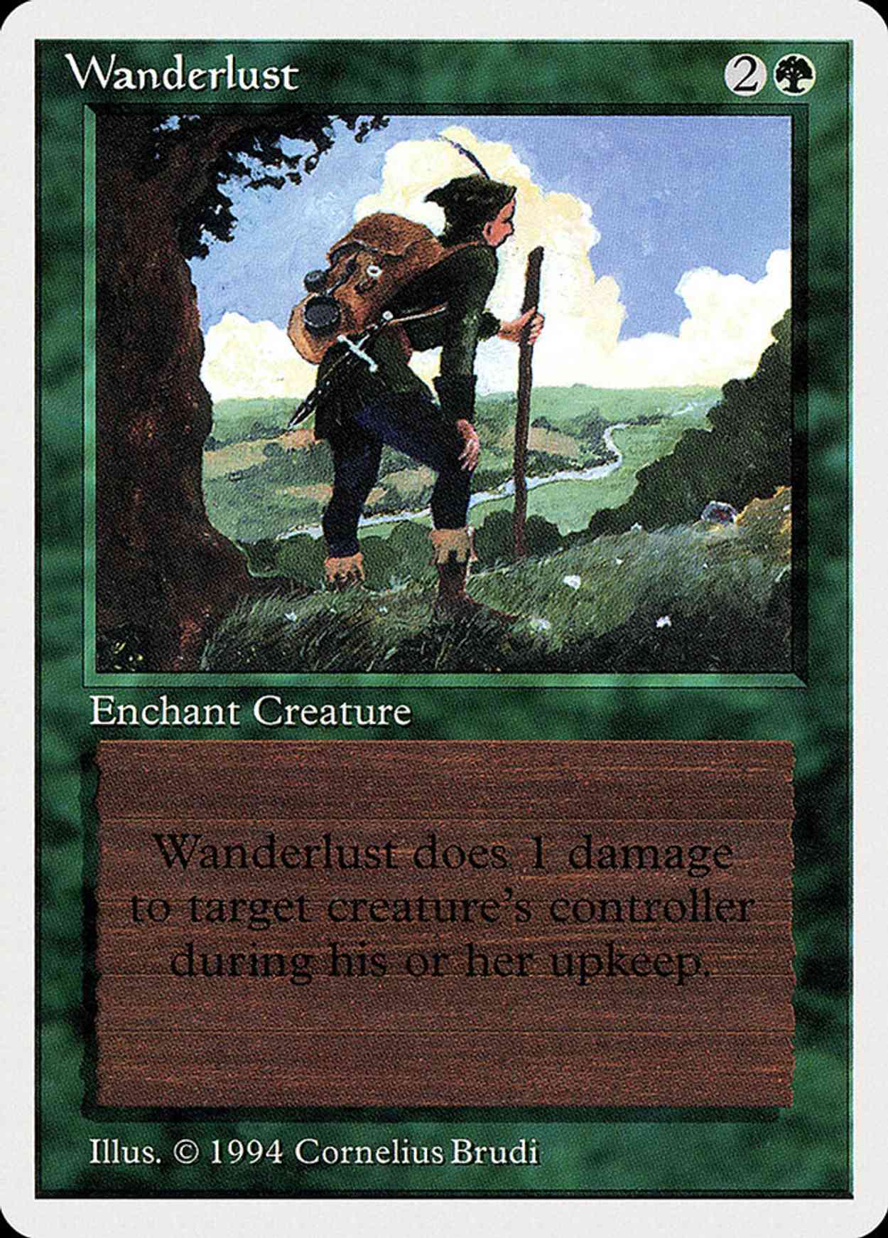 Wanderlust magic card front