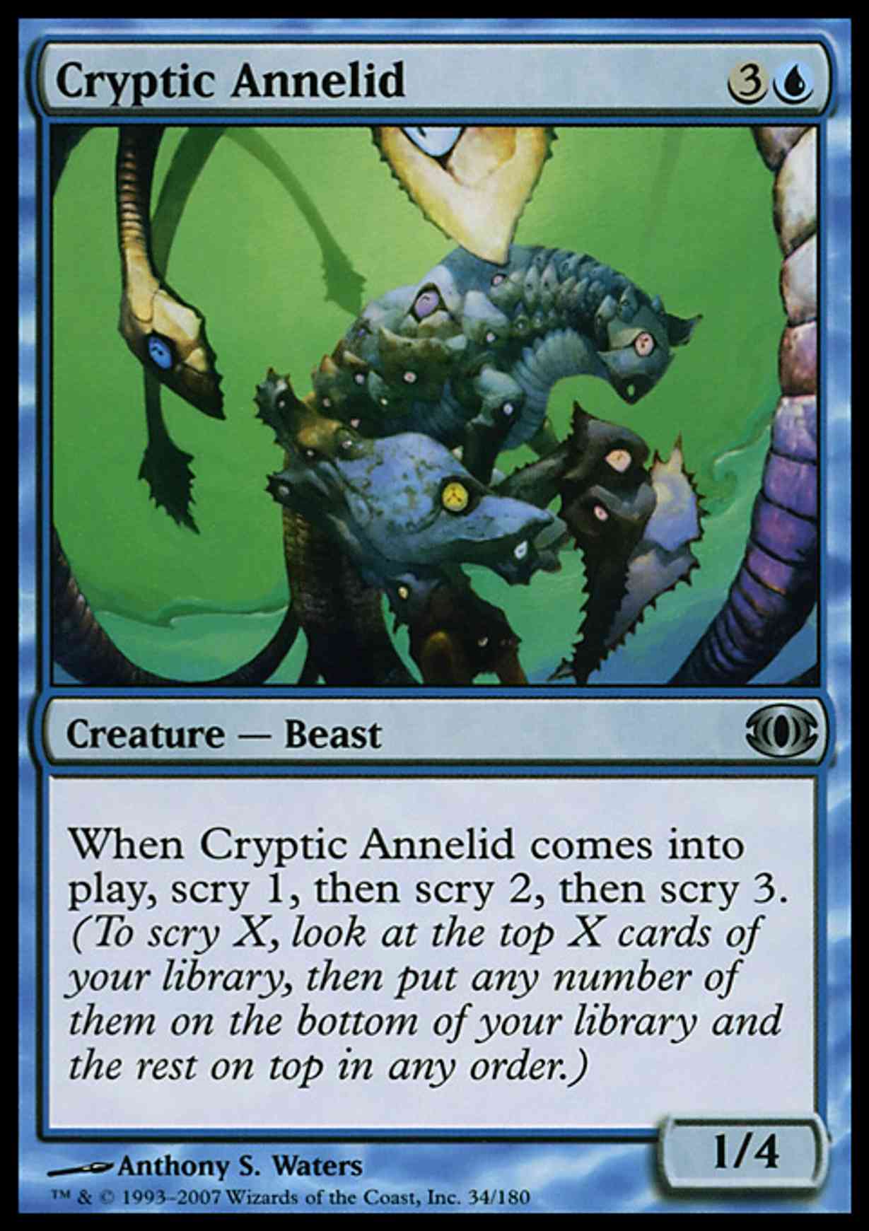 Cryptic Annelid magic card front