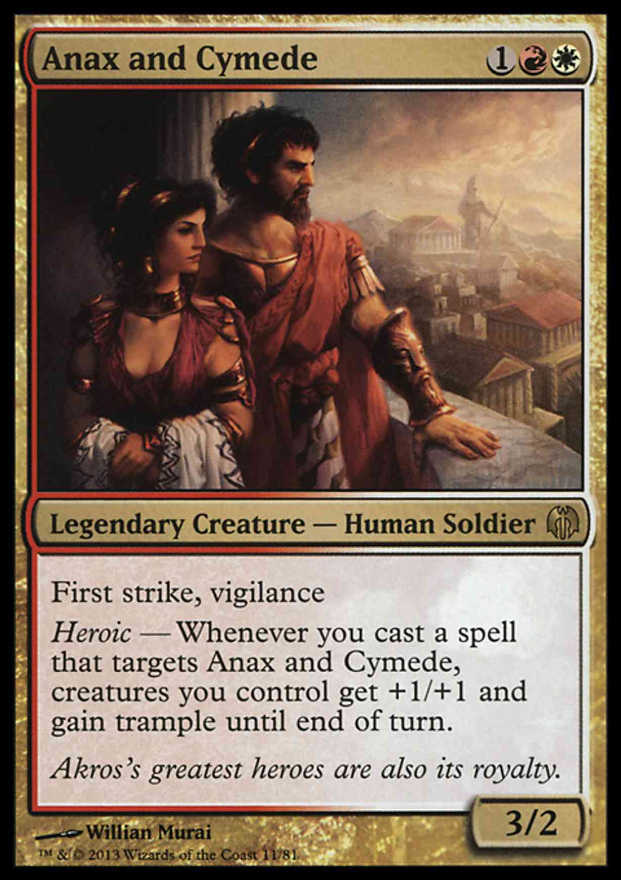 Anax and Cymede magic card front