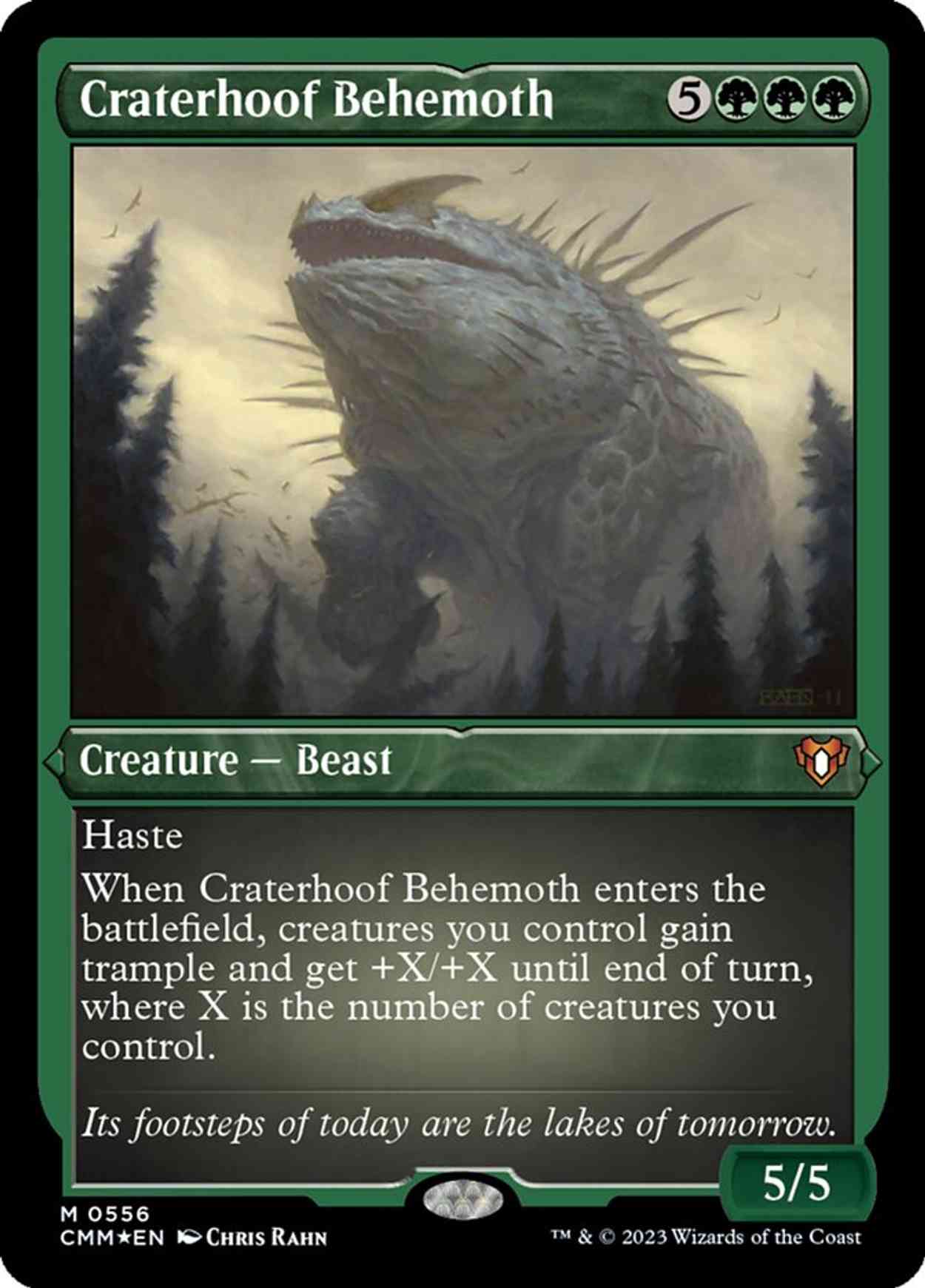 Craterhoof Behemoth (Foil Etched) magic card front