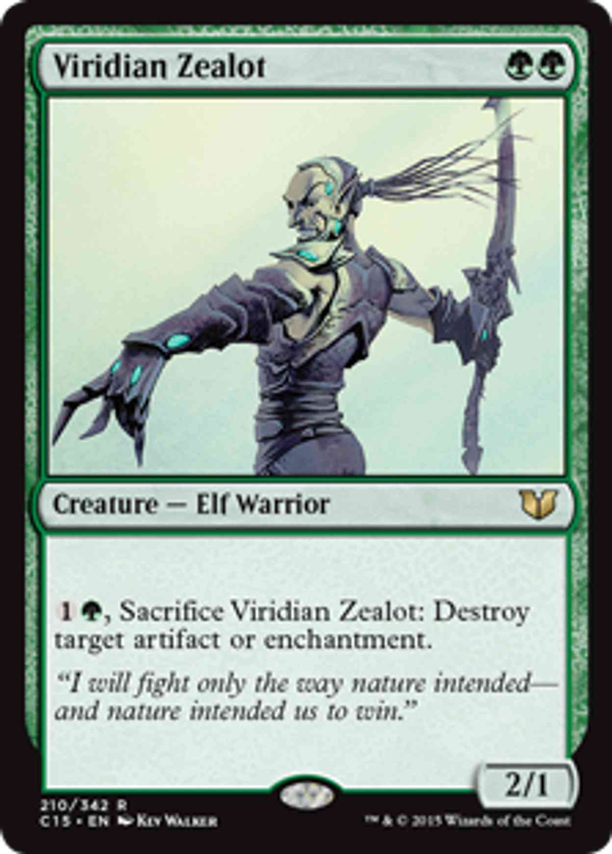 Viridian Zealot magic card front