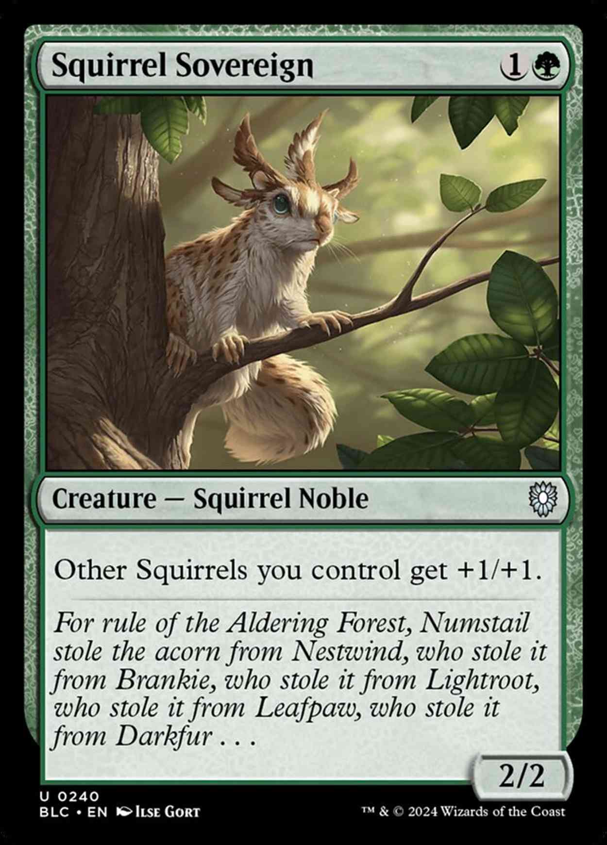 Squirrel Sovereign magic card front